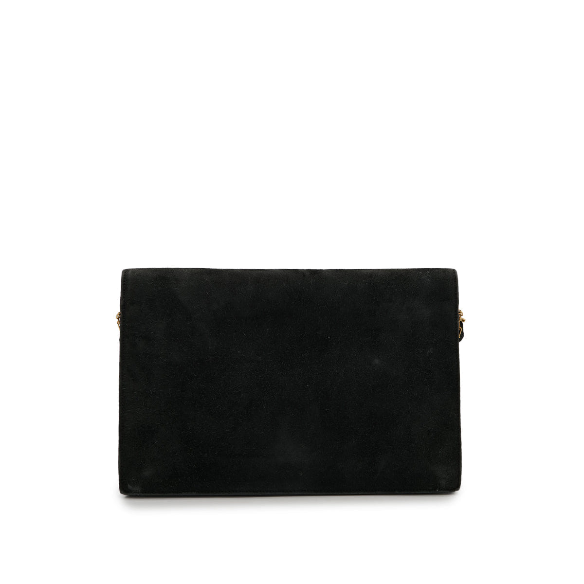 HERMES LYDIE BLACK DOBLIS CLUTCH SHOULDER BAG 1976 CIRCLE F GOLD HARDWARE 90325346