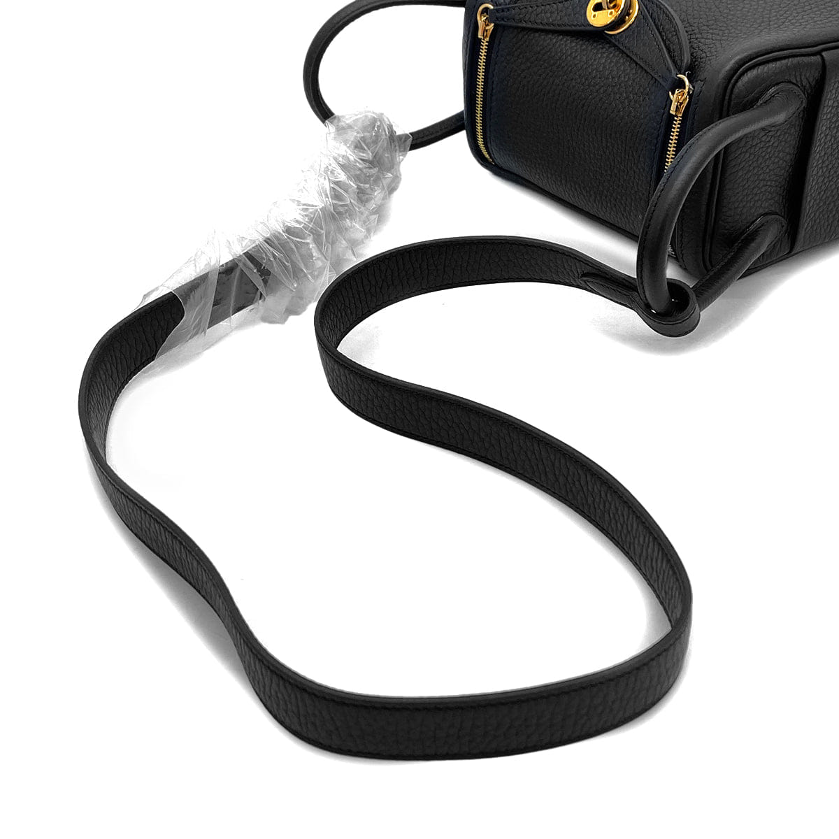 HERMES LINDY MINI BLACK TAURILLON CLEMENCE SHOULDER BAG 2025 K STAMP GOLD HARDWARE 90327289
