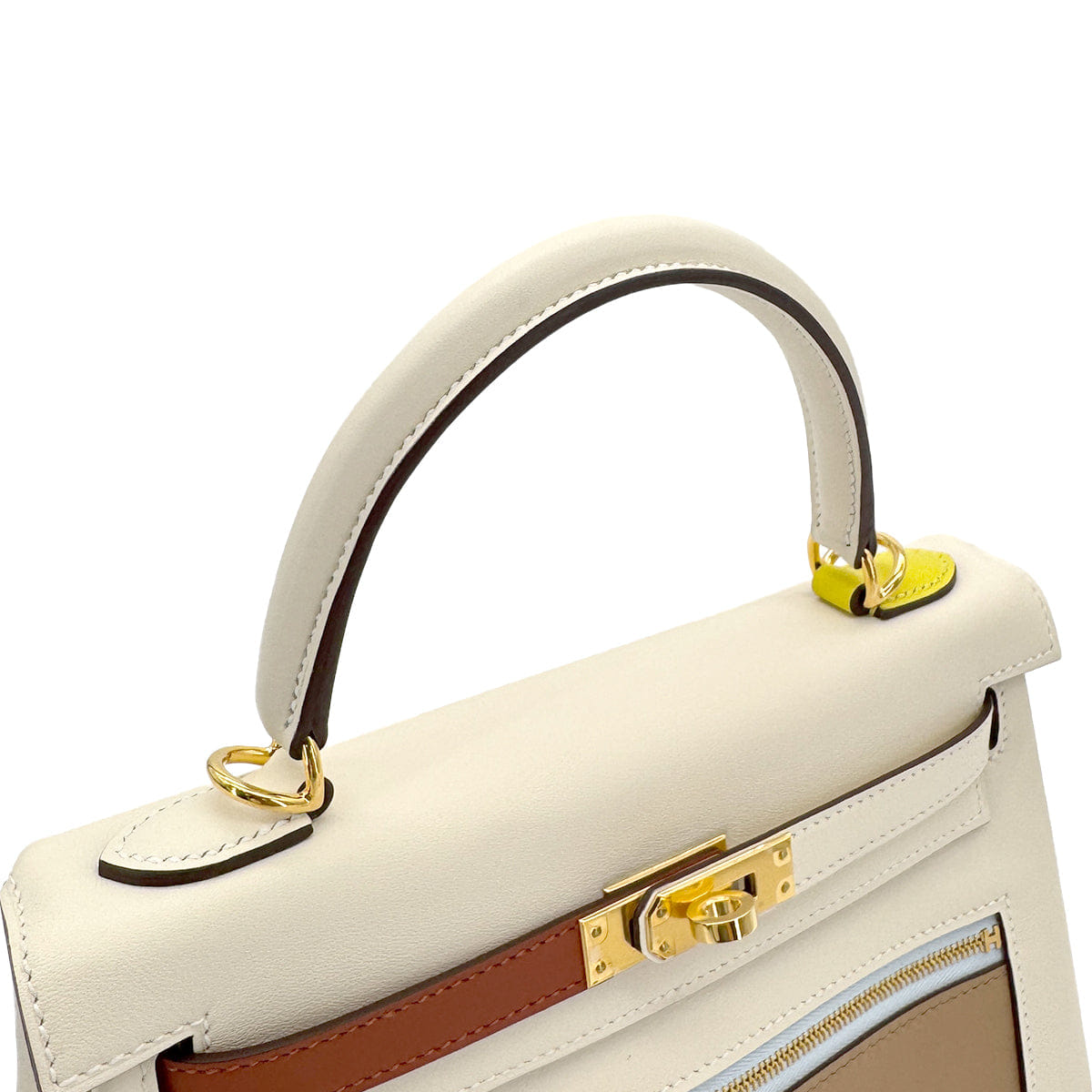 HERMES KELLY 25 COLORMATIC RETOURNE NATA CHAI CUIVRE MAUVE SYLVESTRE BLUE BRUME LIME VEAU SWIFT HAND SHOULDER BAG U GHW 90306261