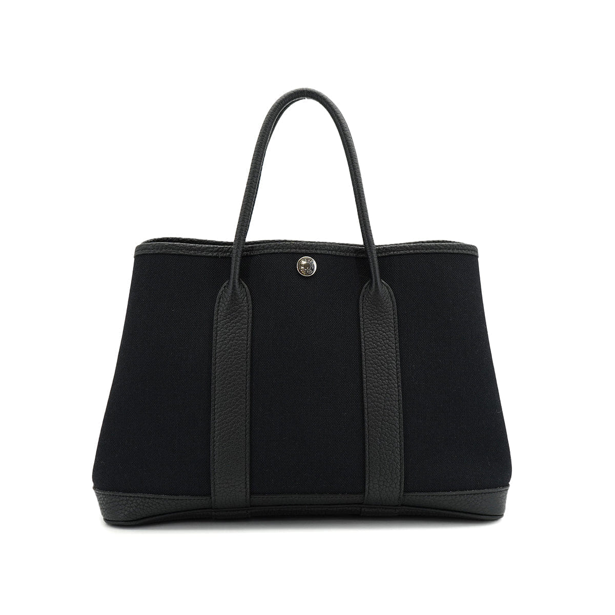 HERMES GARDEN PARTY TPM BLACK TOILE MILITAIRE HAND BAG 2018 C STAMP 90327072