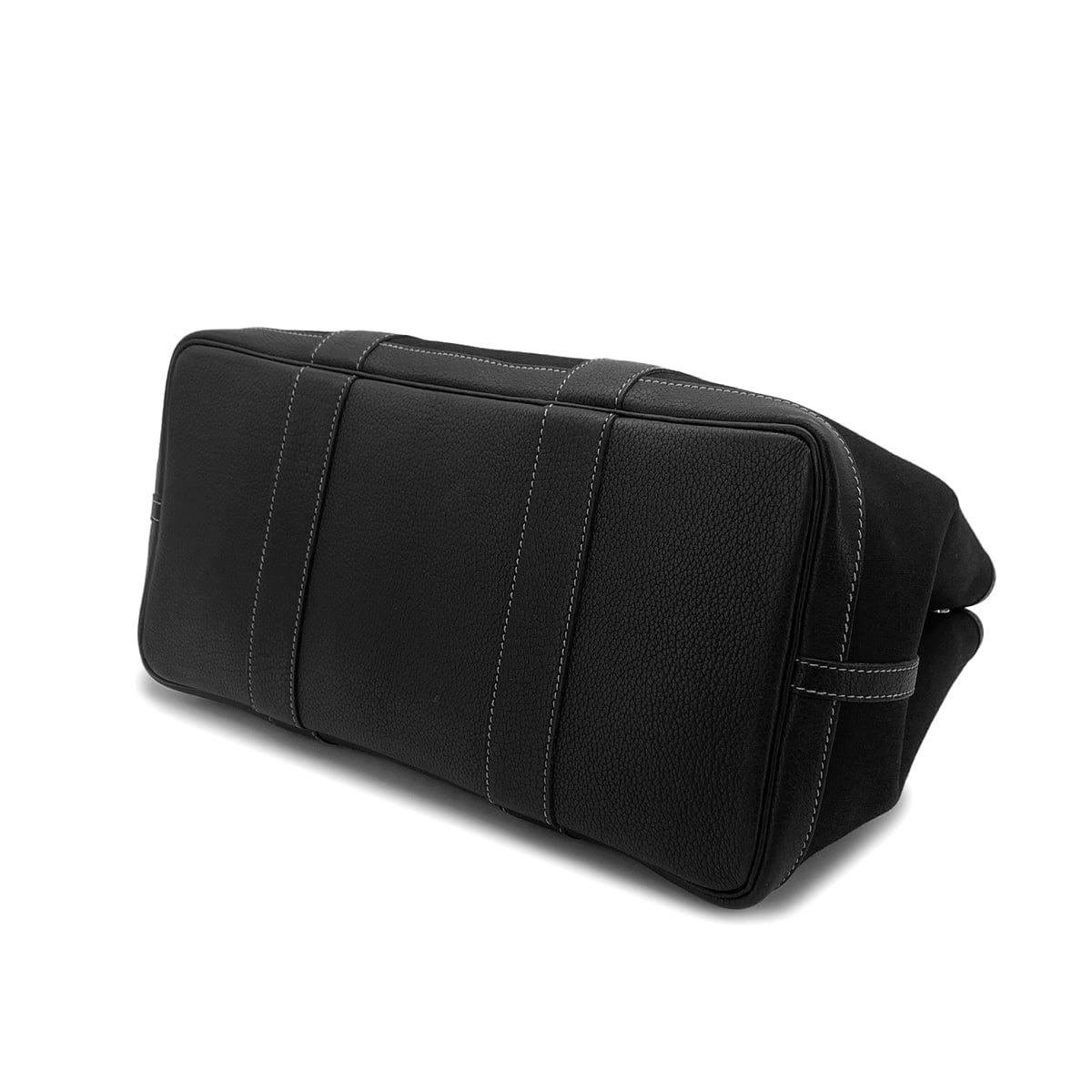 HERMES GARDEN PARTY PM BLACK TOILE OFFICIER VEAU NEGONDA HAND SHOULDER BAG 2003 SQUARE G 90325644
