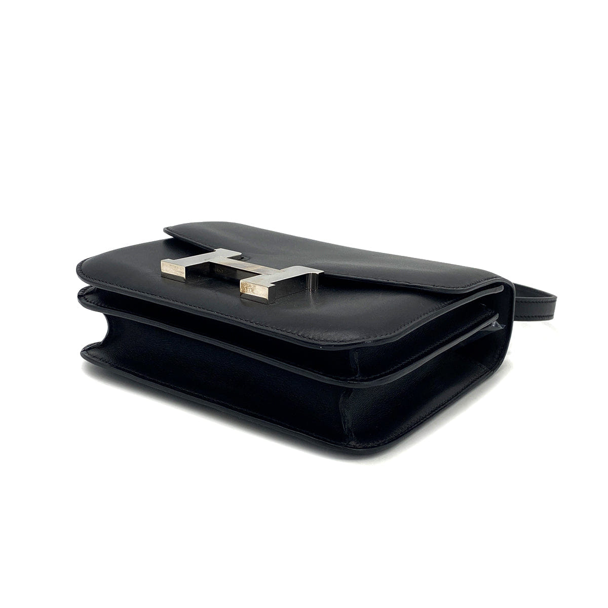 HERMES CONSTANCE 3 MINI 18 BLACK EVERCALF SHOULDER BAG 2017 A STAMP PALLADIUM HARDWARE 90322780