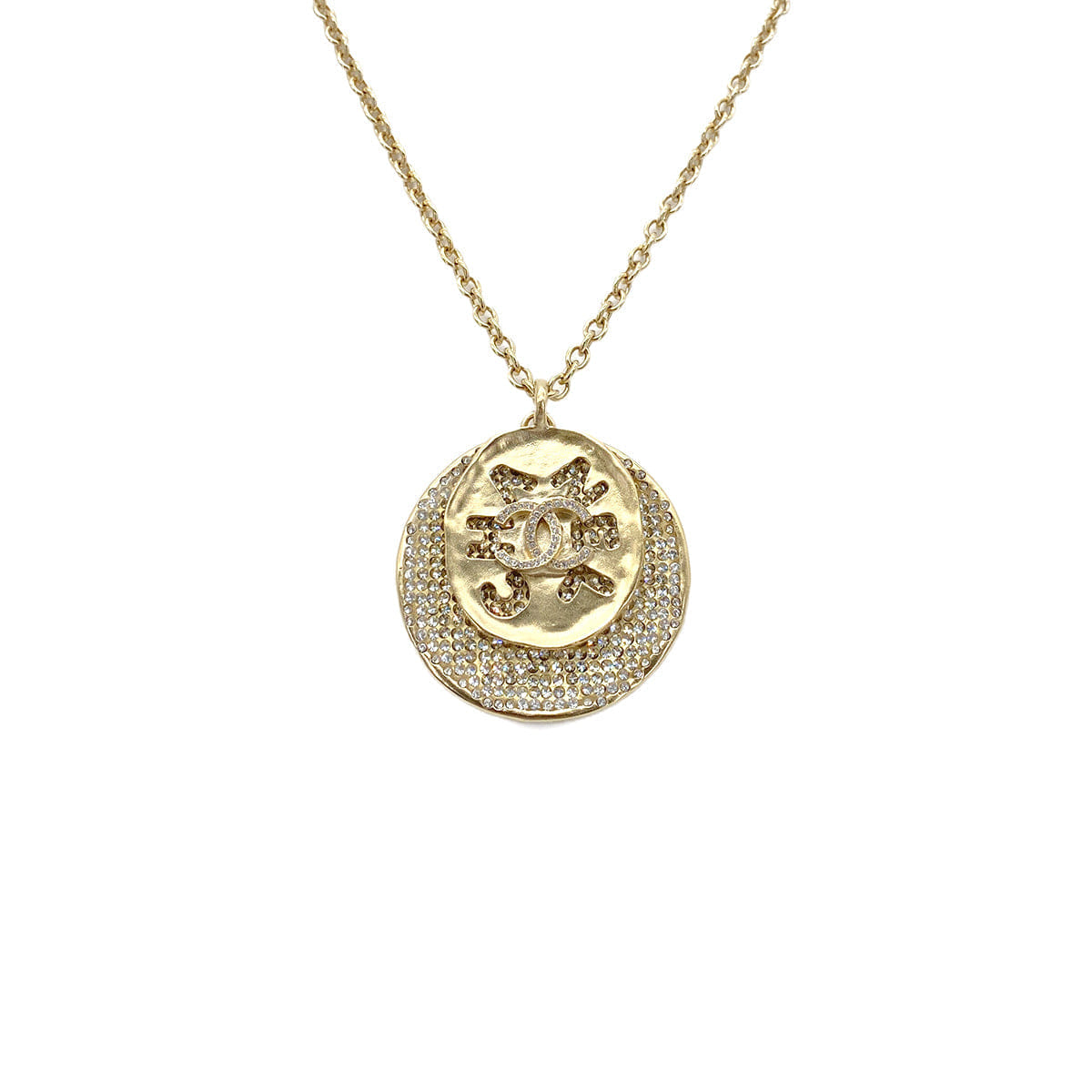 CHANEL LONG NECKLACE COCOMARK RHINESTONE ACCESSORY F21K 90269685