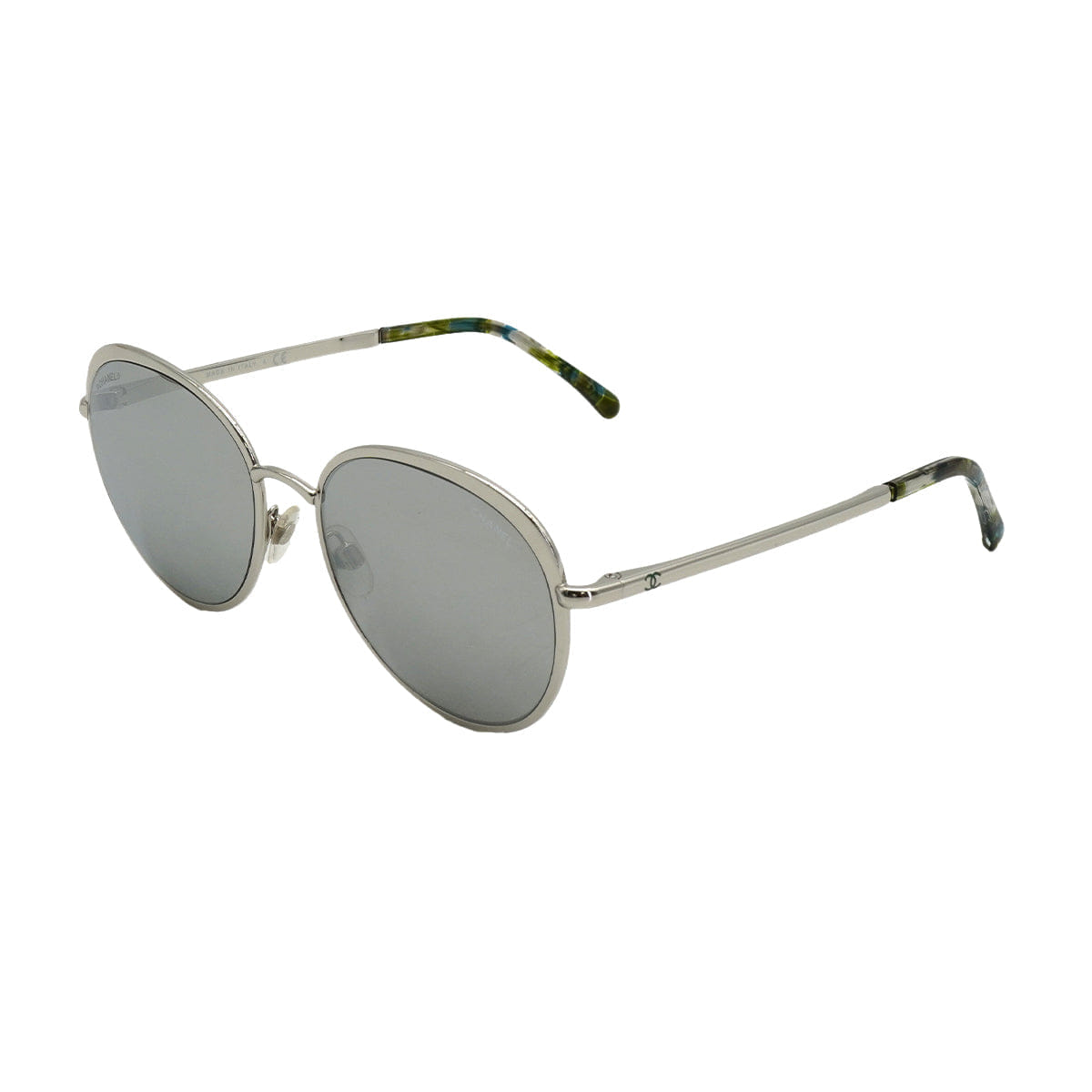 CHANEL COCOMARK SUNGLASSES SILVER EYEWEAR 90328711