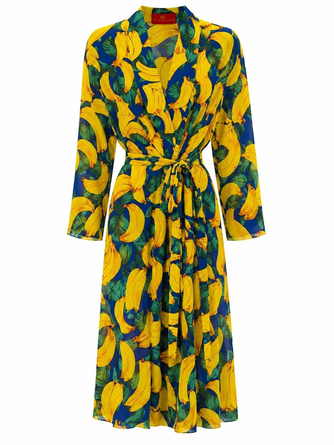 Maison Clad DRESS BANANA BLUE YELLOW MCL11874