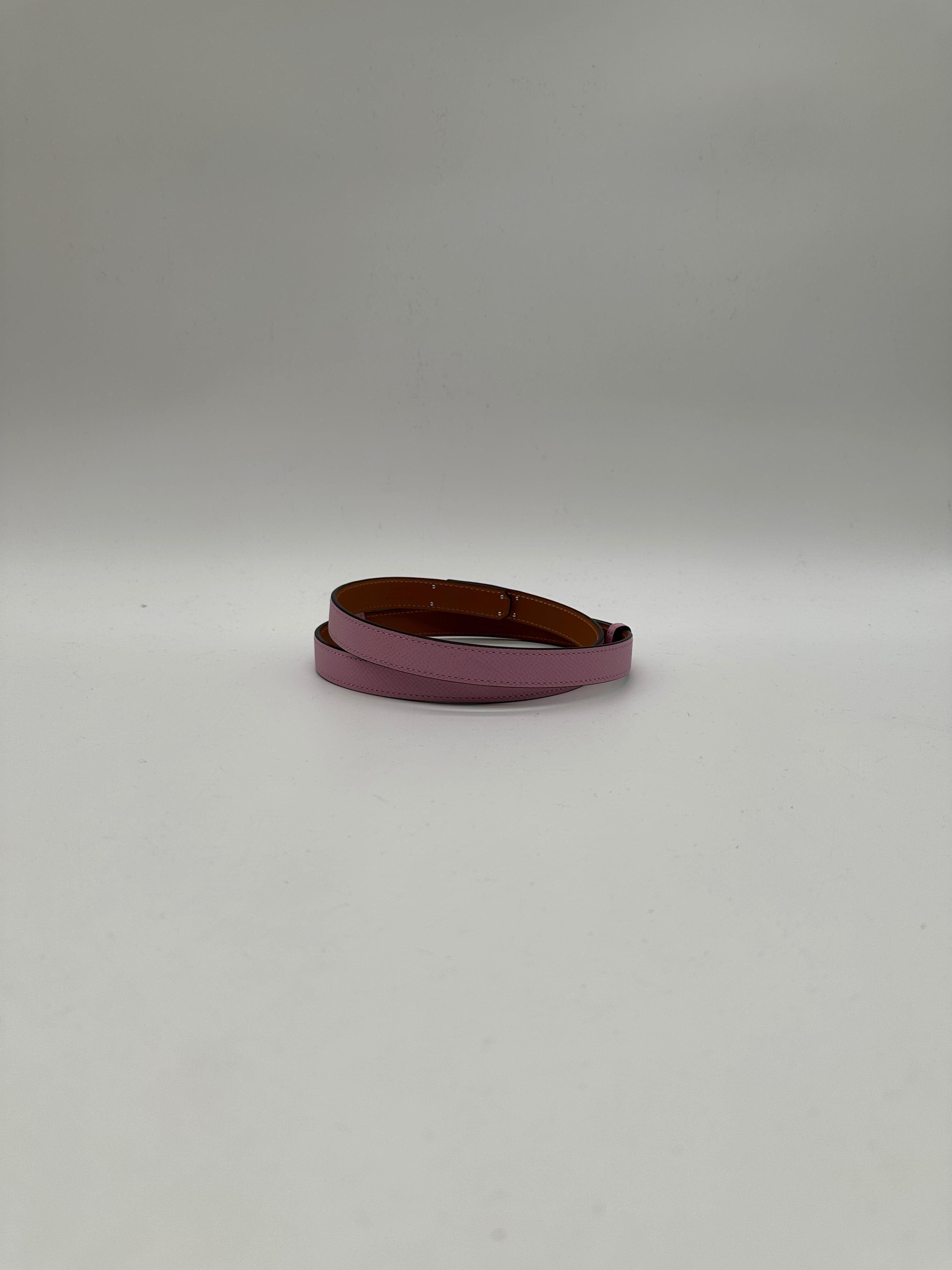 Hermès Kelly 18 Belt Mauve Sylvester Epsom Palladium Hardware