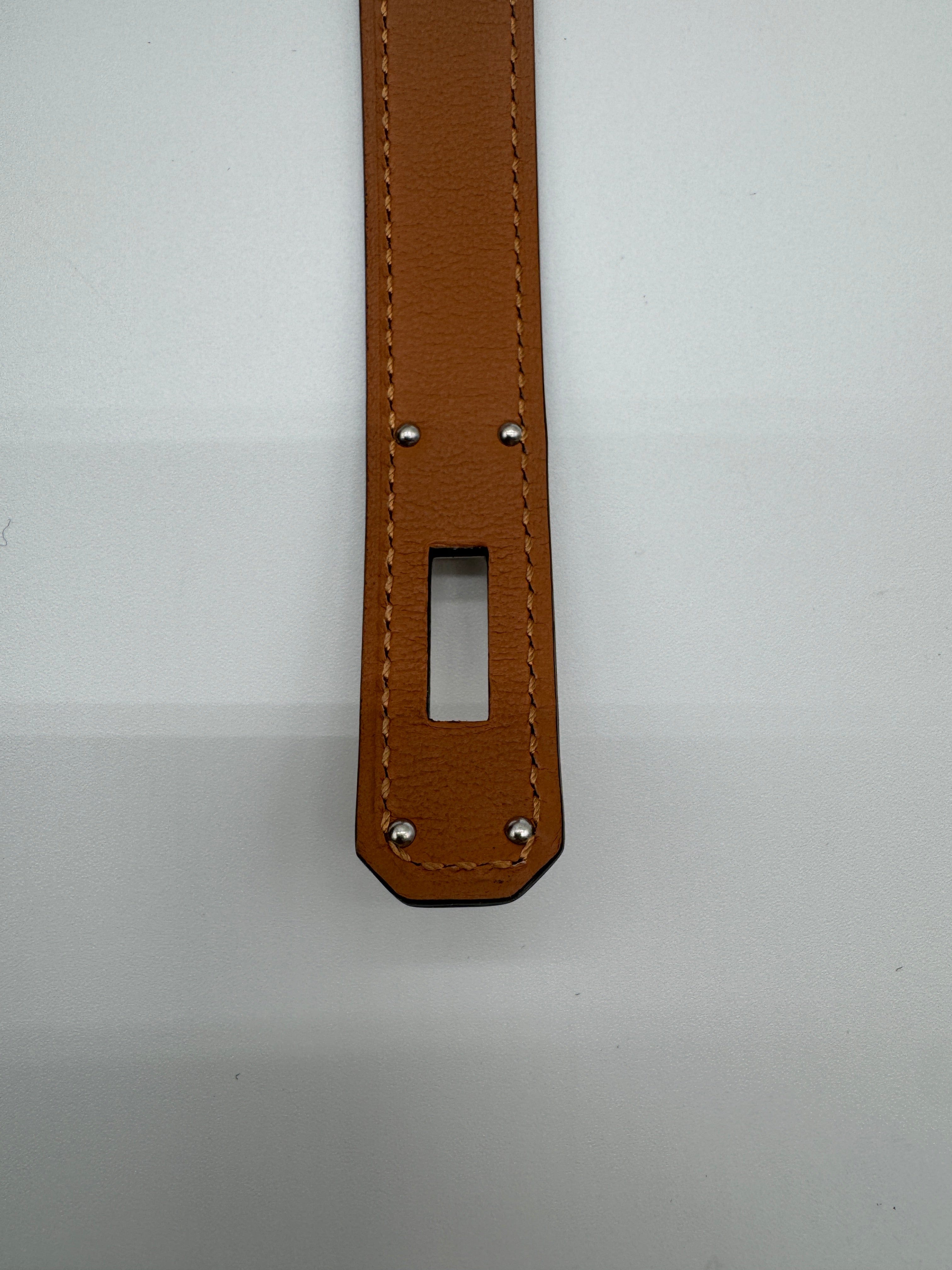 Hermès Kelly Splas'H 18 Belt Black Box Leather Palladium Hardware