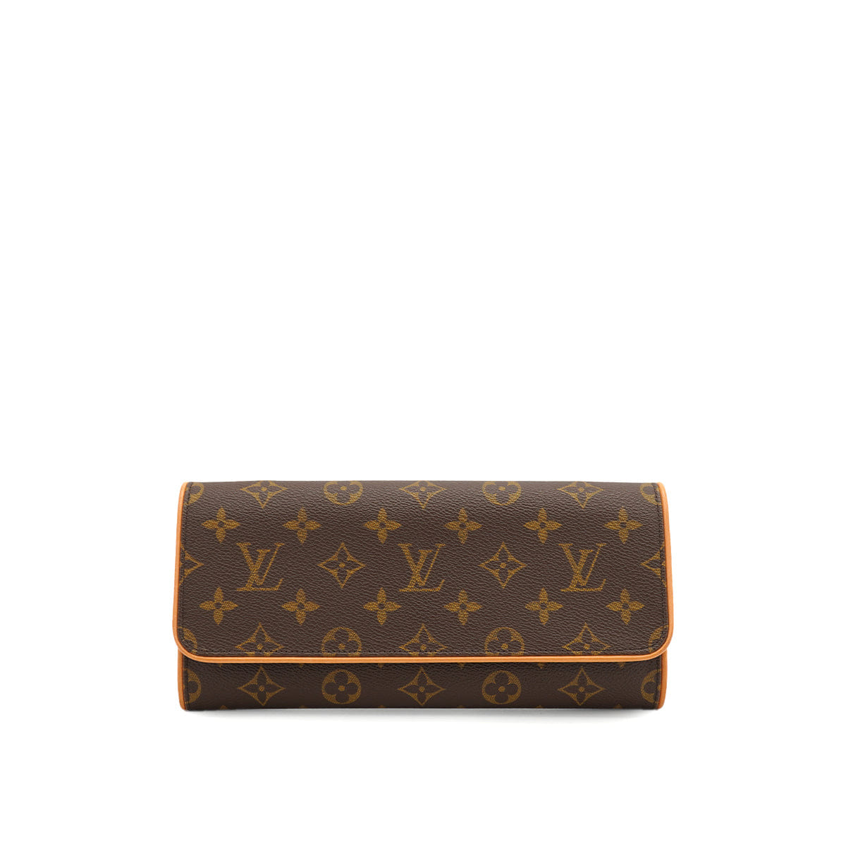 PURPOSE LOUIS VUITTON MONOGRAM POCHETTE TWIN GM SHOULDER BAG BROWN M51852 90328118
