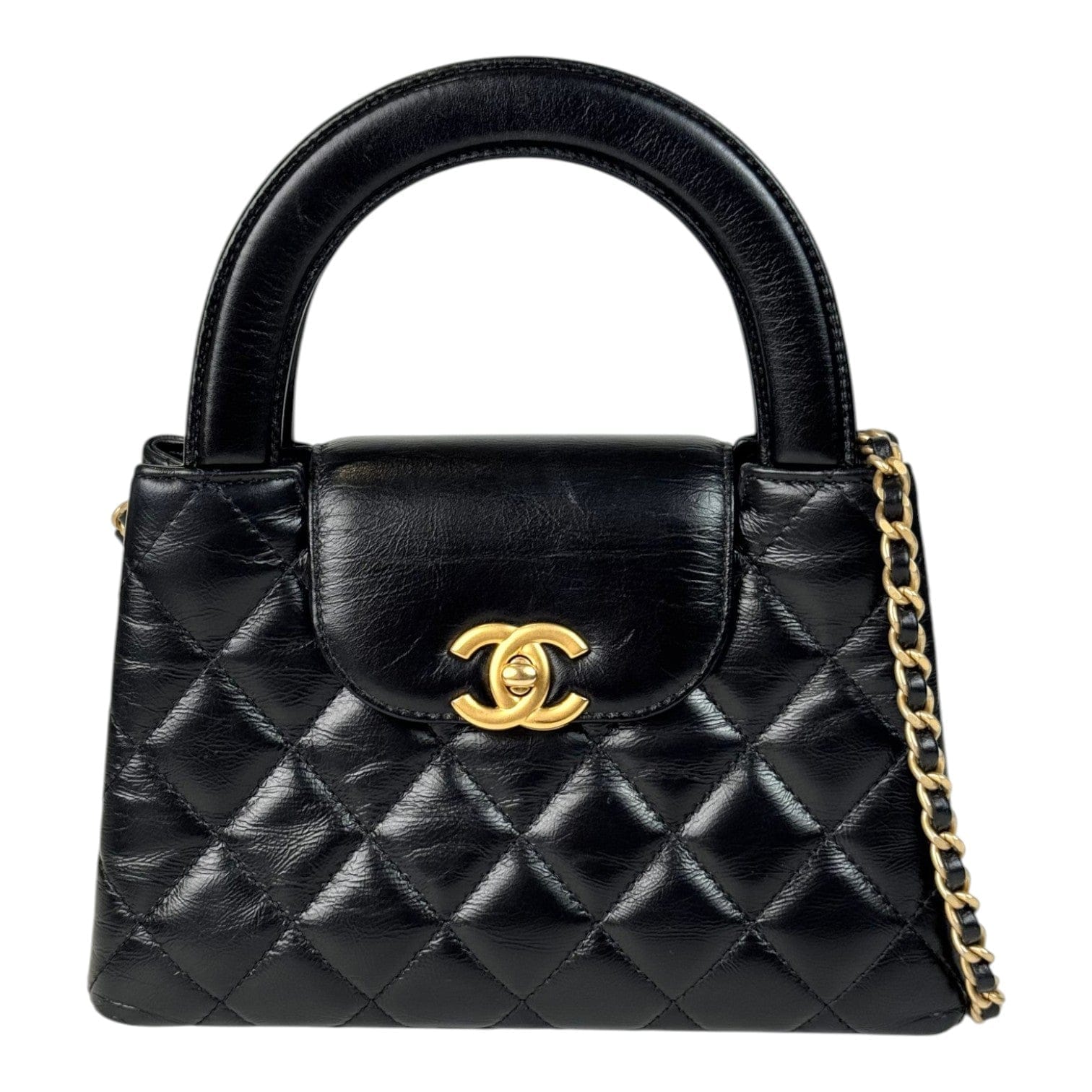 Chanel Black Mini Kelly Tote Bag with GHW