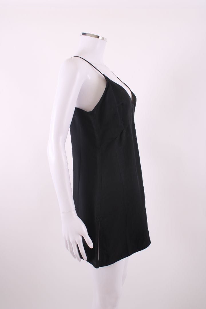 Celine S/S Mini Slip Dress Black 12