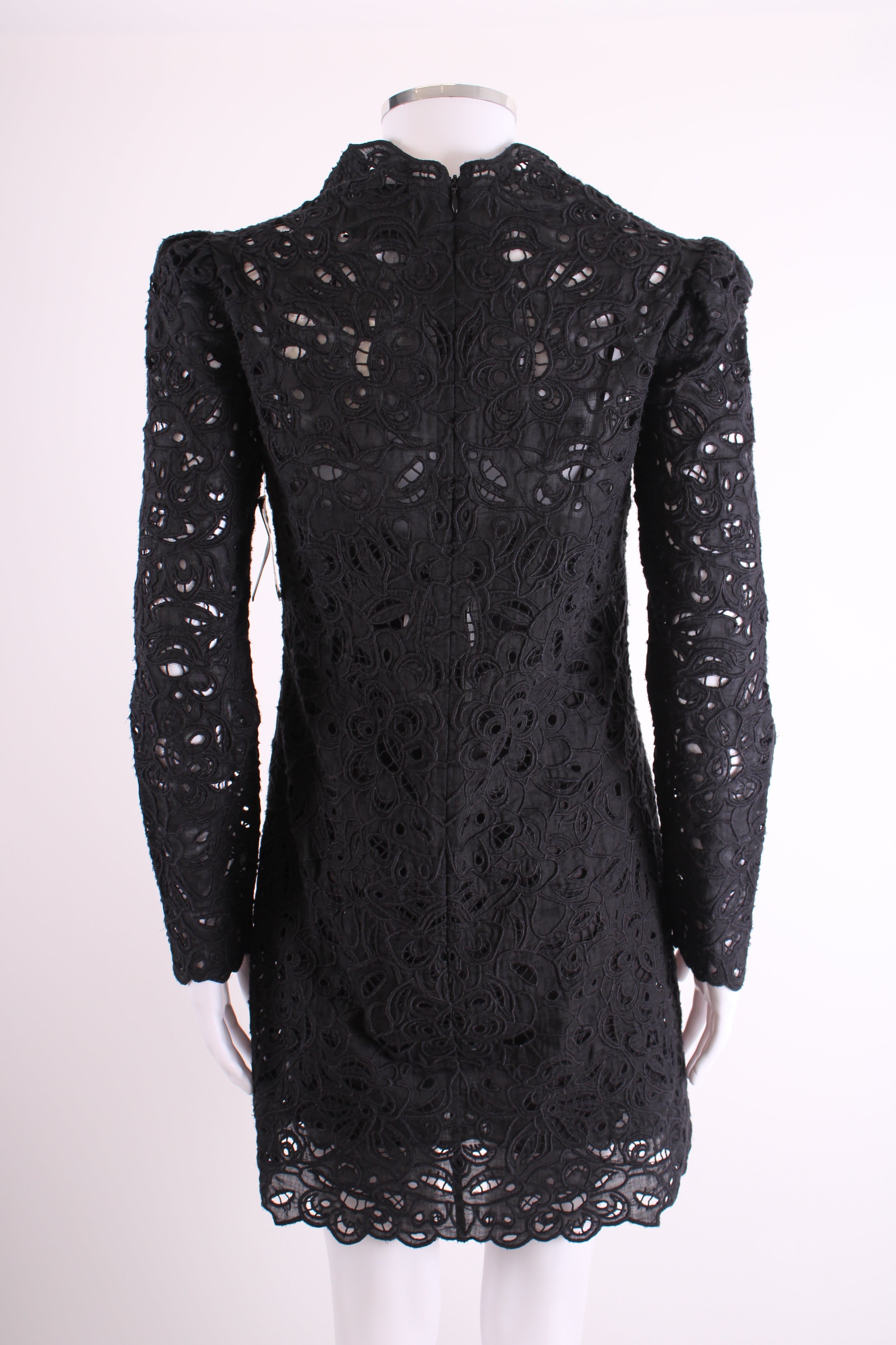 Isabel Marant L/S Lace Dress Black 8