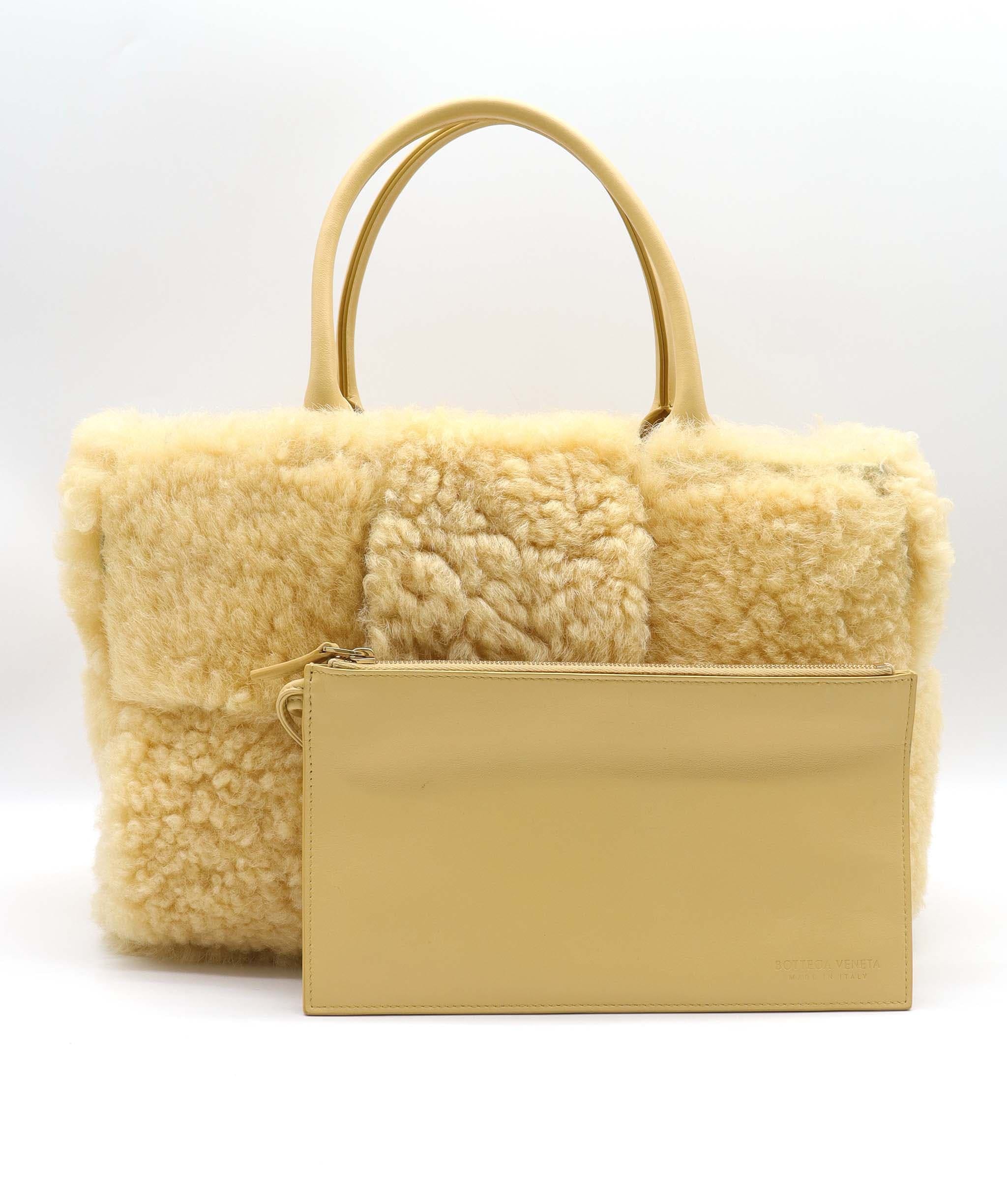 BOTTEGA VENETA ARCO TOTE BAG YELLOW ASC7287