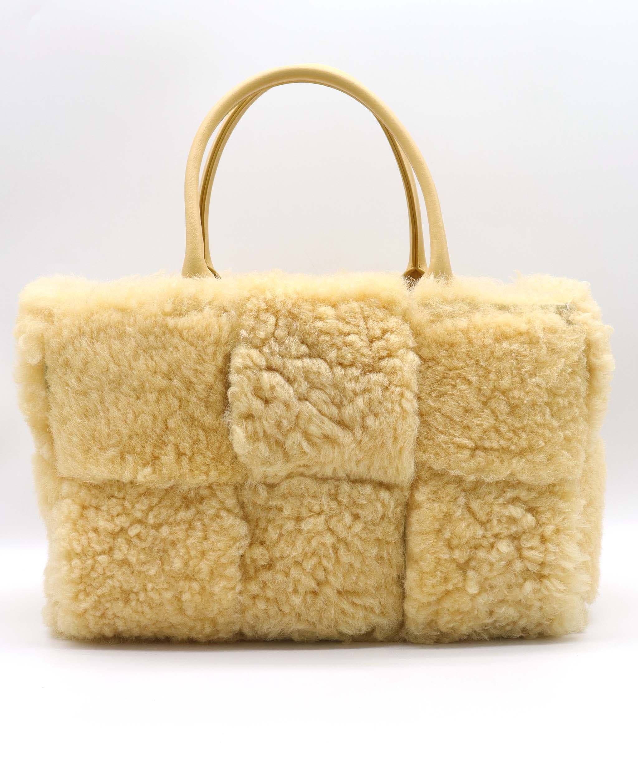 BOTTEGA VENETA ARCO TOTE BAG YELLOW ASC7287