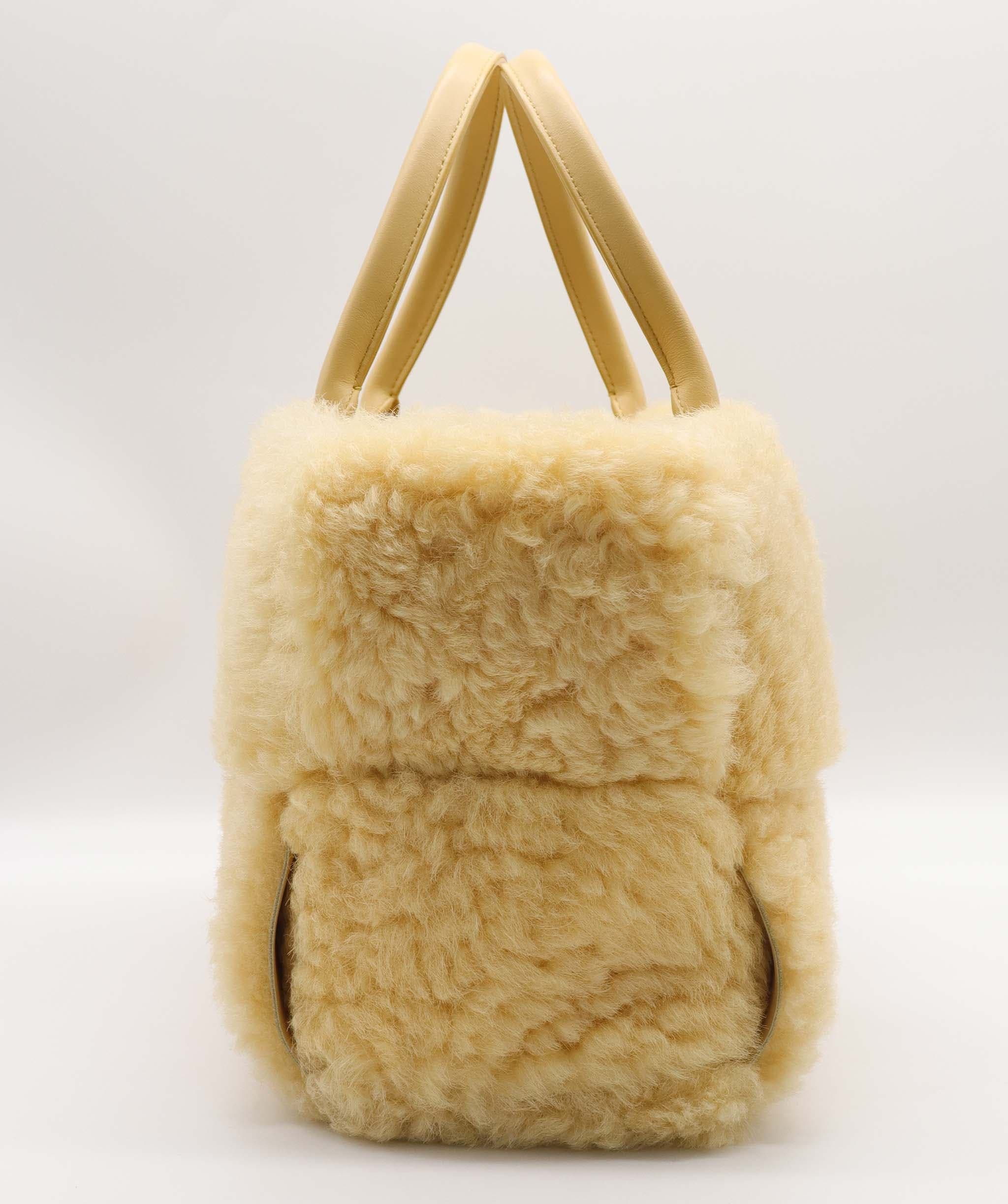 BOTTEGA VENETA ARCO TOTE BAG YELLOW ASC7287