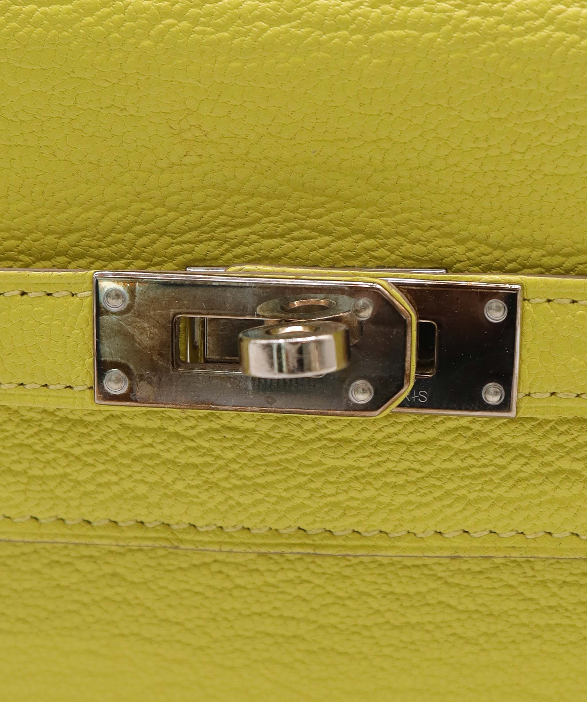 HERMES KELLY CLASSIQUE TO GO WALLET YELLOW ASC7291