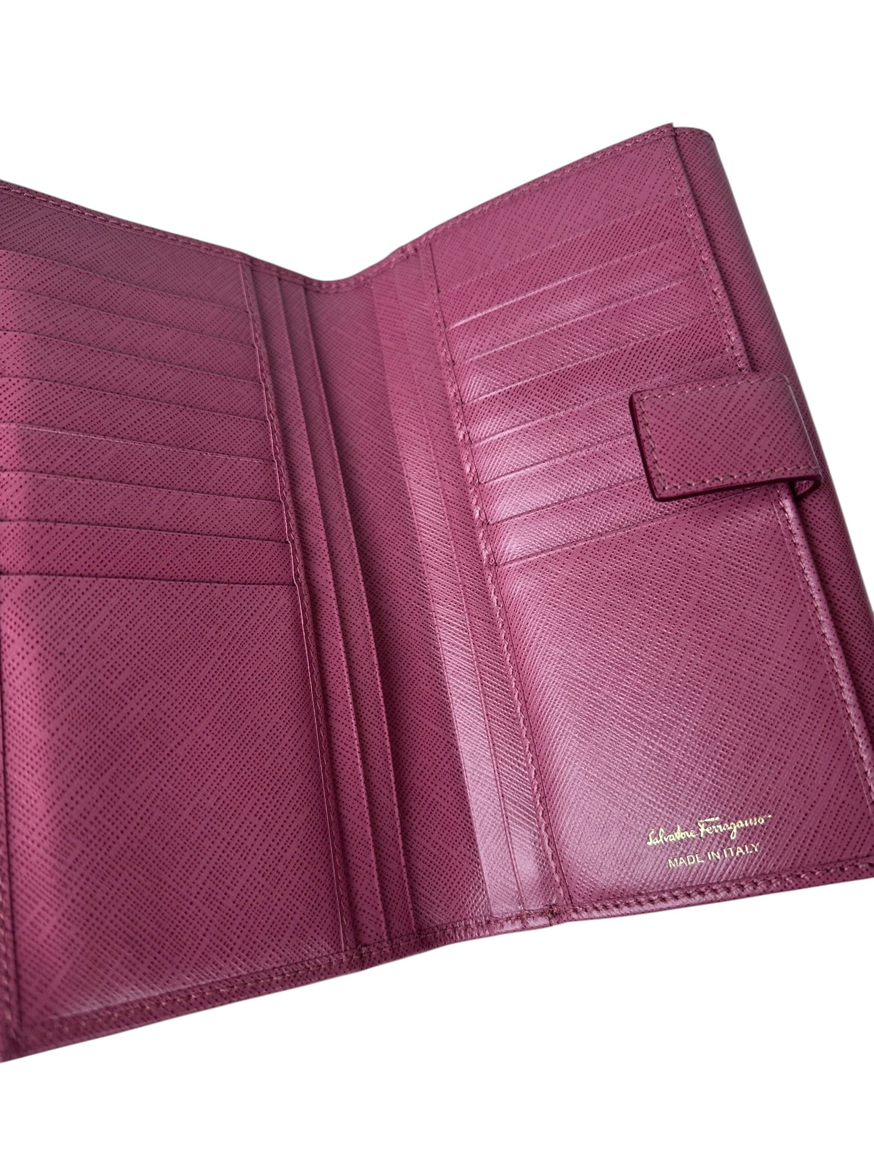 Ferragamo Pink Tr-Fold Wallet