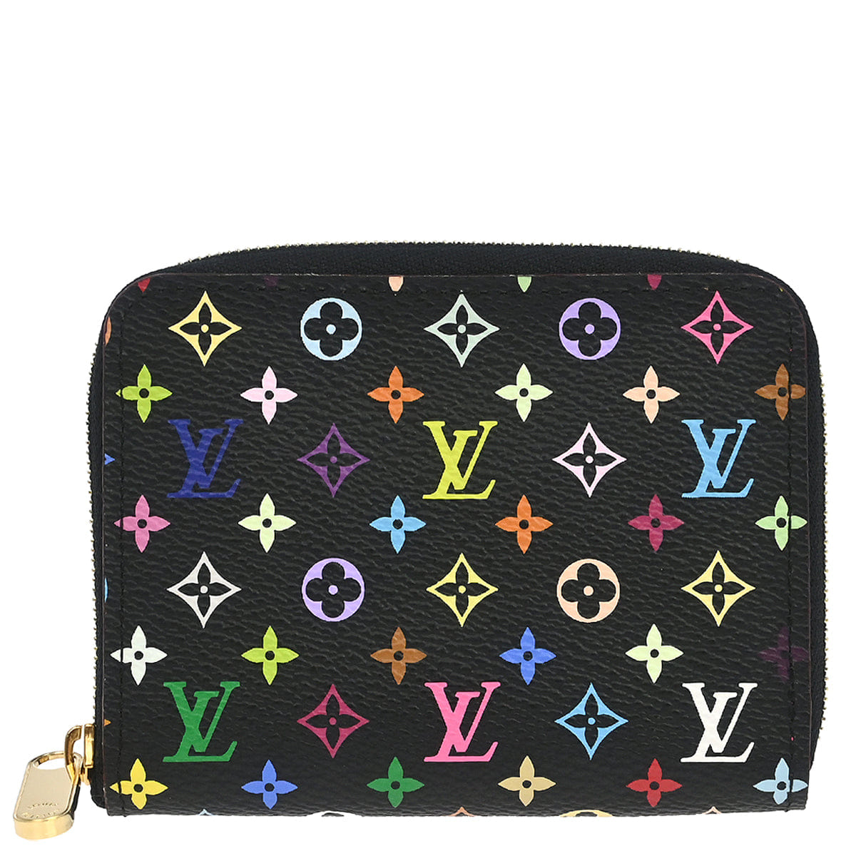 Louis Vuitton 2009 Black Multicolor Zippy Coin Purse Wallet M93740