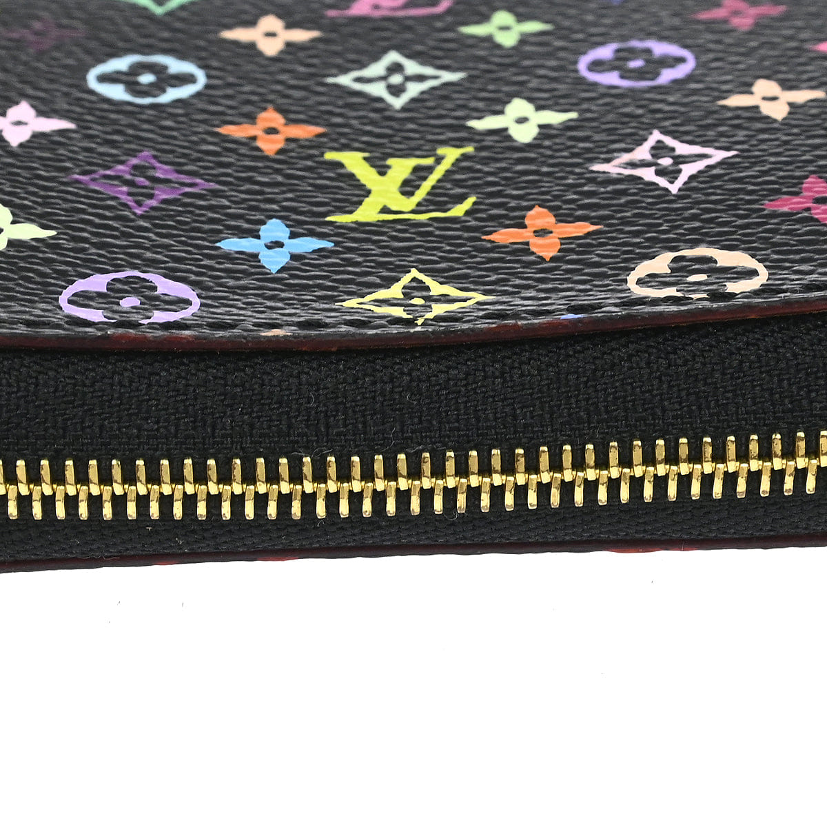 Louis Vuitton 2009 Black Multicolor Zippy Coin Purse Wallet M93740
