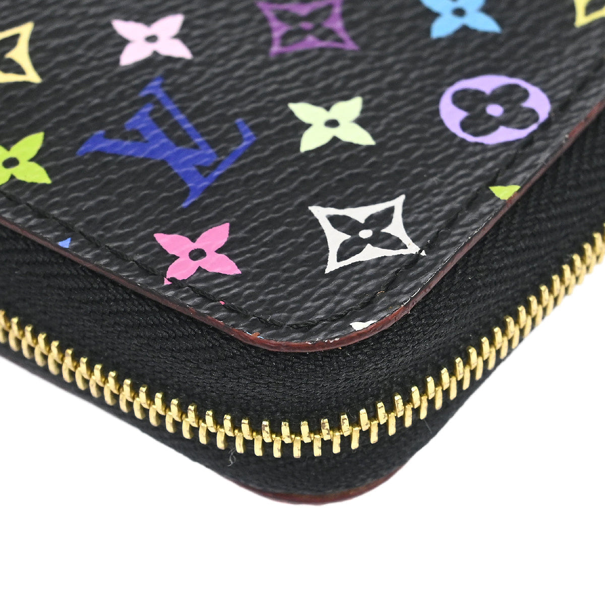 Louis Vuitton 2009 Black Multicolor Zippy Coin Purse Wallet M93740