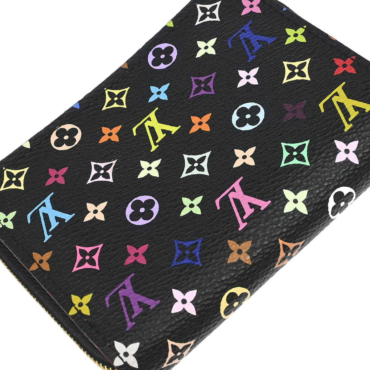 Louis Vuitton 2009 Black Multicolor Zippy Coin Purse Wallet M93740
