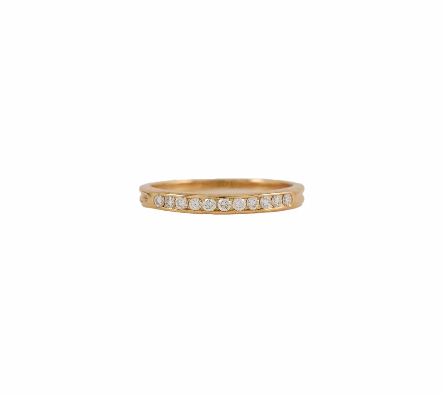 Tiffany & Co. 0.30ctw Diamond Channel Set Band Ring in 18K