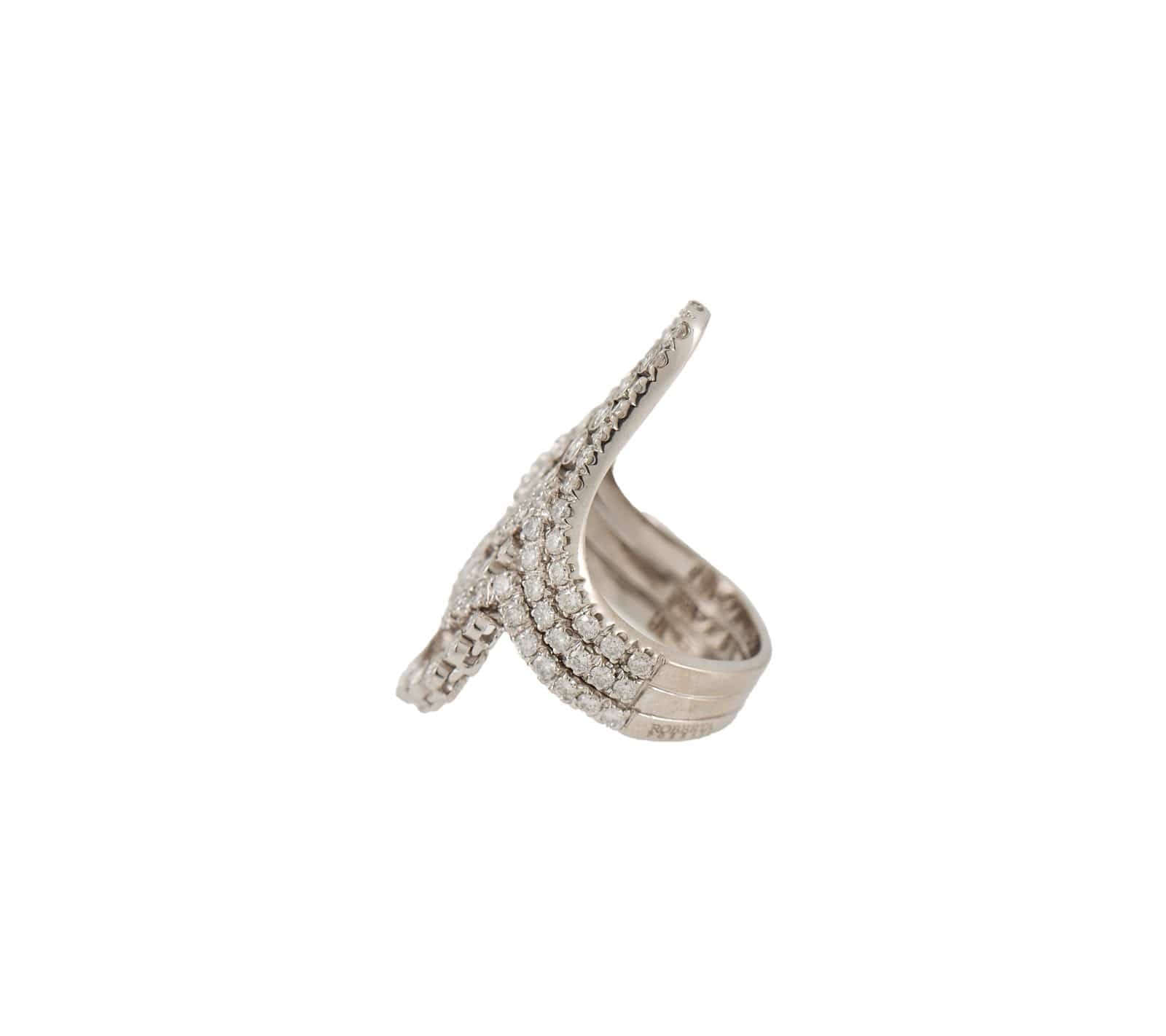 Roberta Porrati 3.00ctw Diamond Multi Layer Abstract Cocktail Ring in 18K