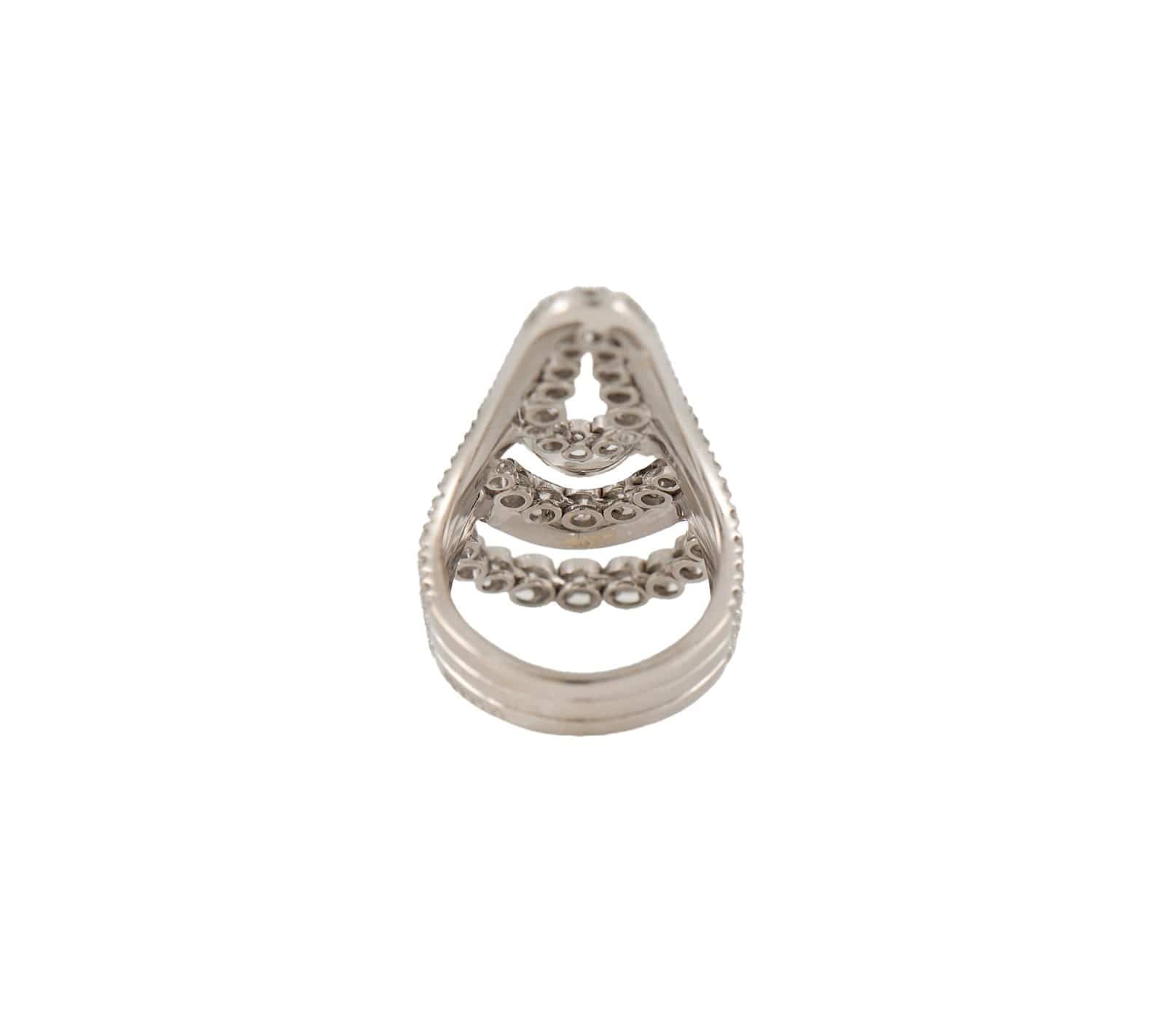 Roberta Porrati 3.00ctw Diamond Multi Layer Abstract Cocktail Ring in 18K