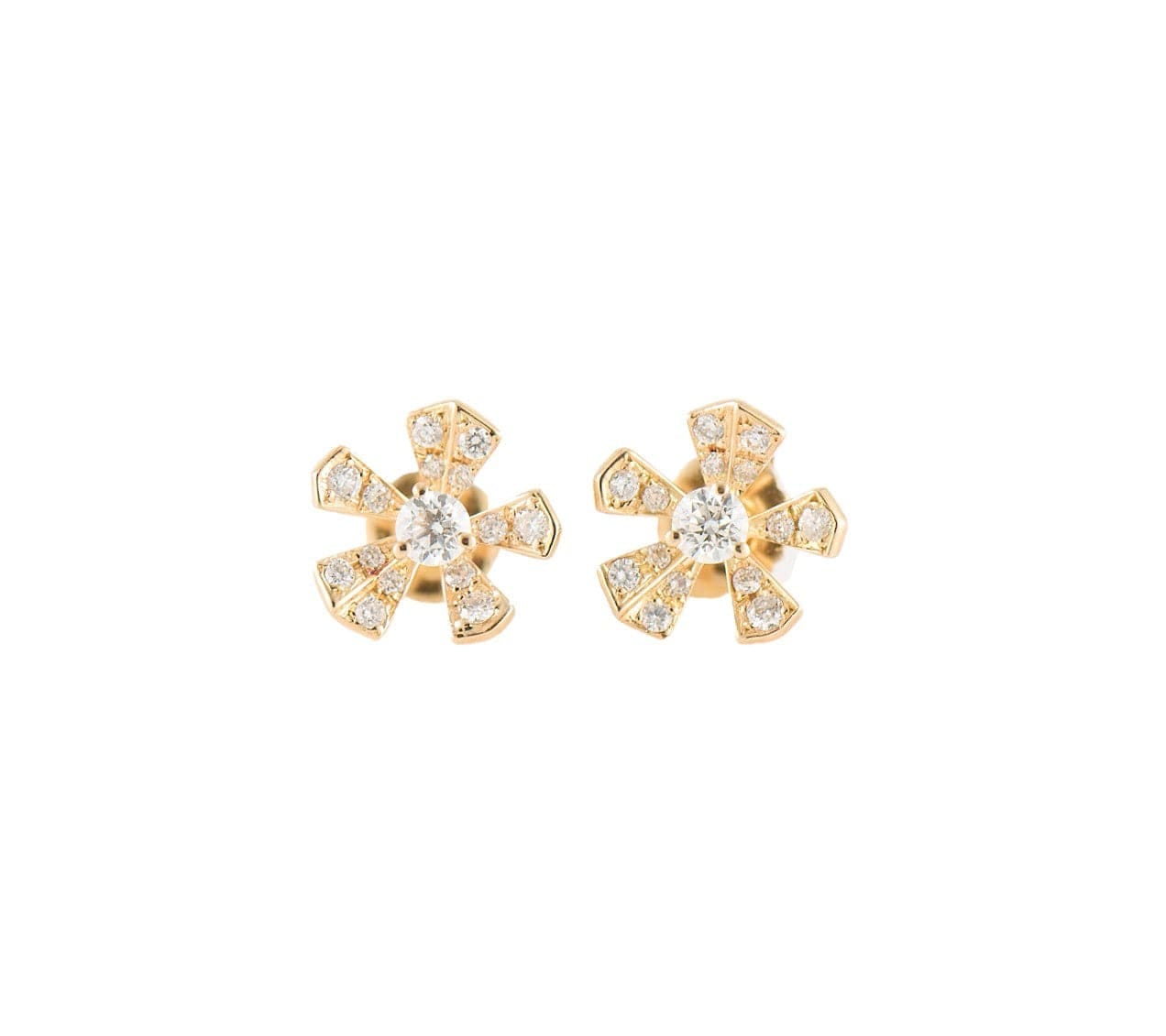 Mimi So 0.45ctw Diamond Wonderland Orchid Stud Earrings in 18K