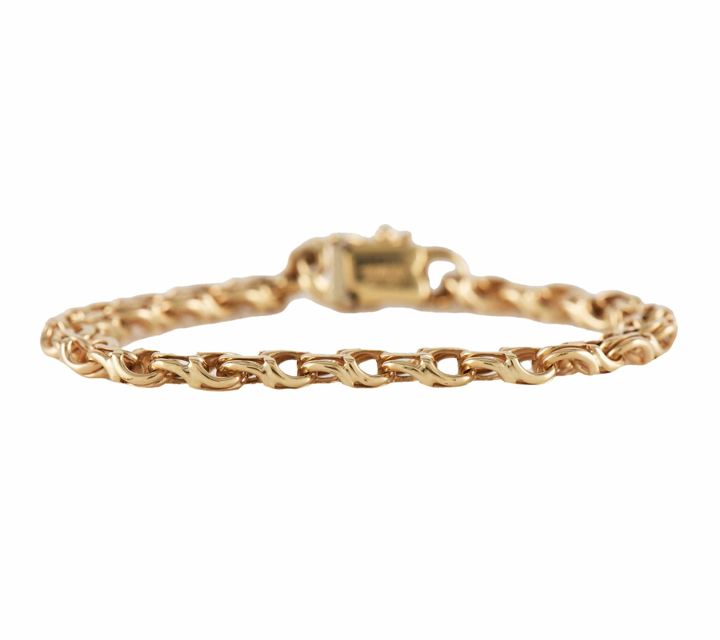 Tiffany & Co. Vintage Tiffany & Co. Double Curb Link Charm Bracelet in 14K