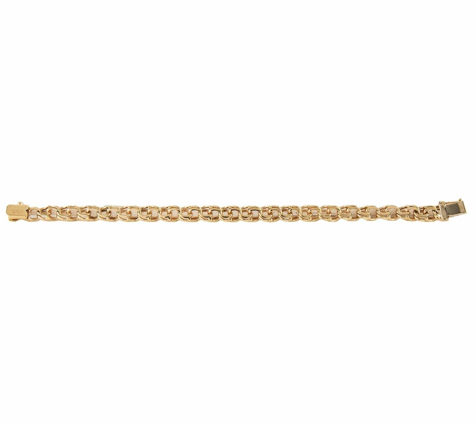 Tiffany & Co. Vintage Tiffany & Co. Double Curb Link Charm Bracelet in 14K