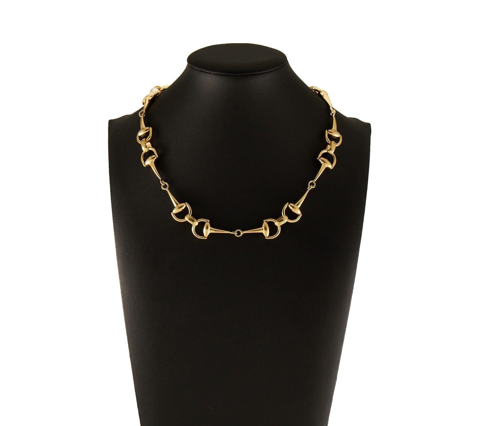 Roberto Coin Cheval Horsebit Stirrup Link Station Necklace in 18K