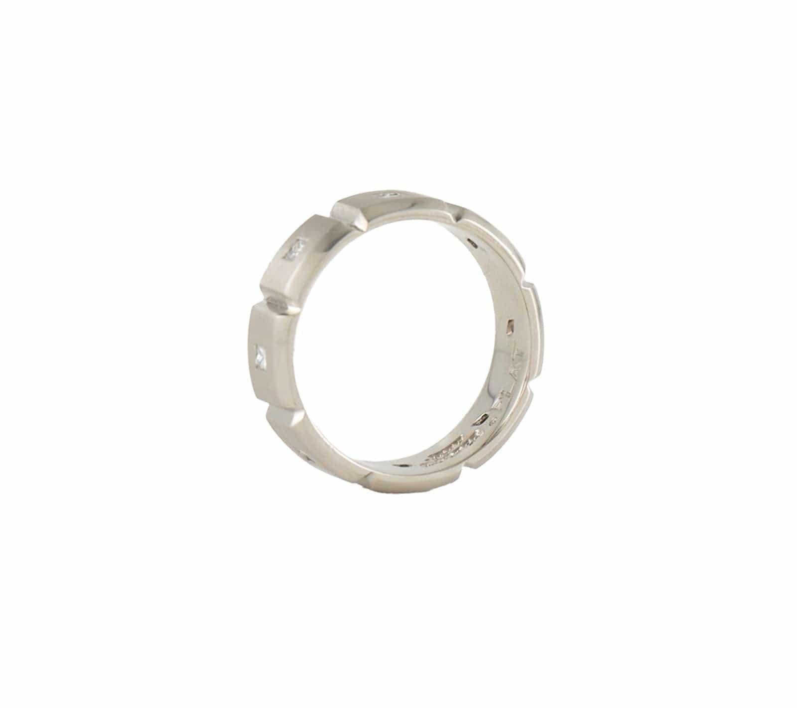 Jeff Cooper Gents Jeff Cooper 0.75ctw Princess Diamond Ethan Band Ring in Platinum