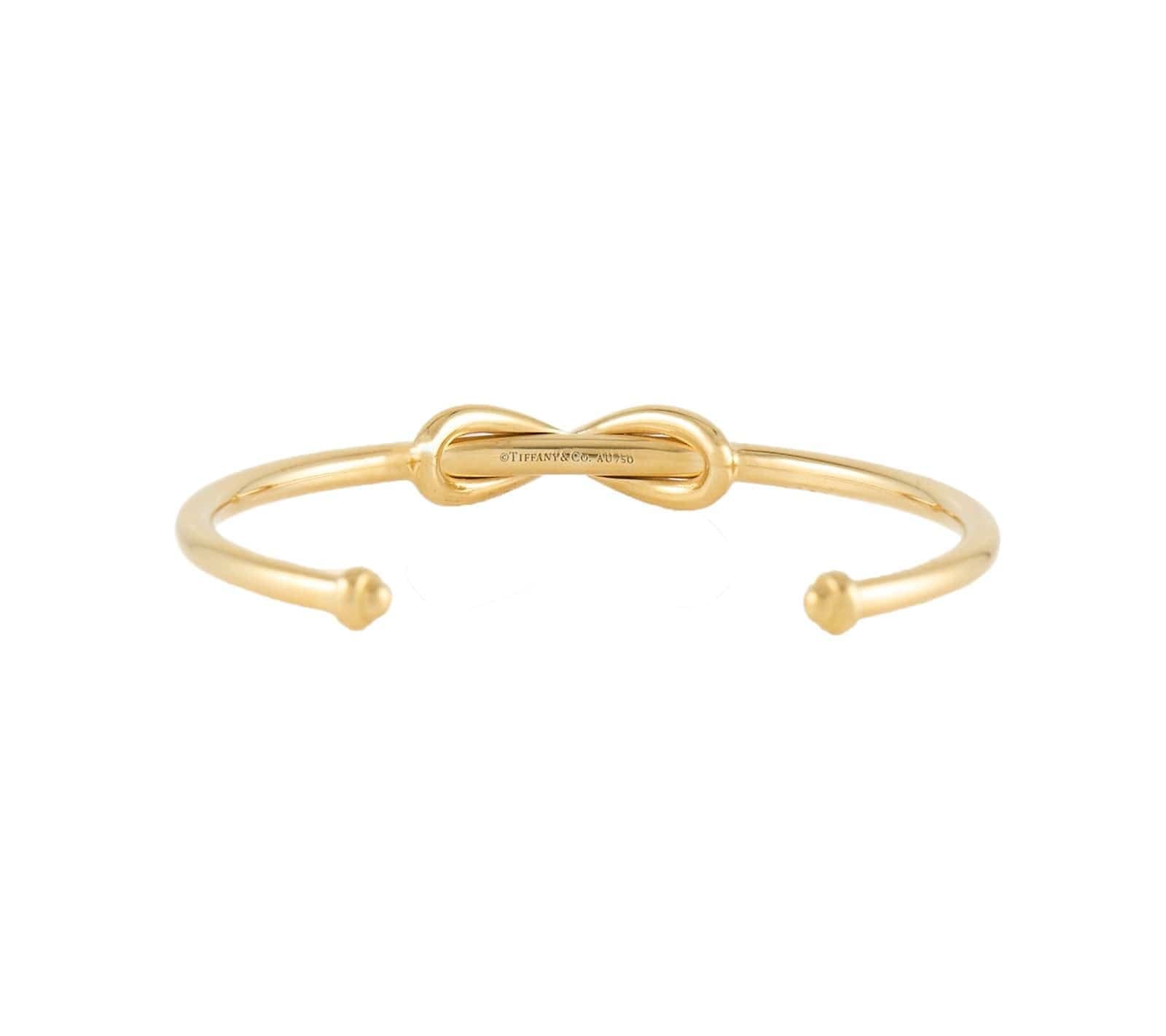 Tiffany & Co. Polished Infinity Cuff Bracelet in 18K