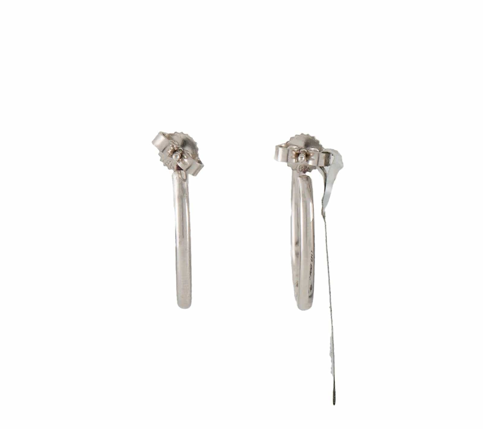 Roberto Coin 0.66ctw Diamond Inside Out Hoop Earrings in 18K