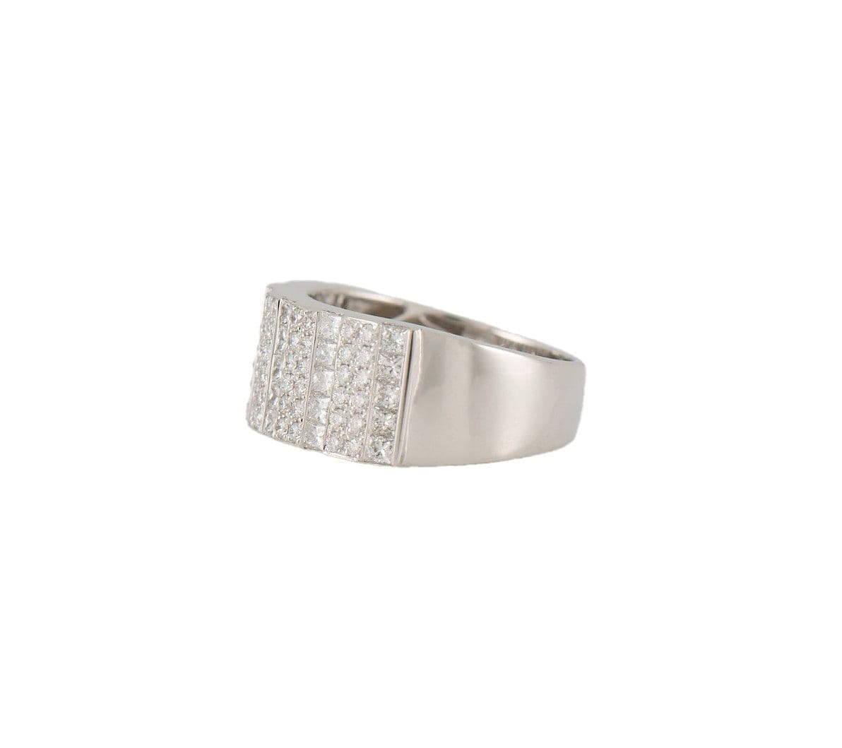 Bony Levy 3.00ctw Princess and Round Diamond Multi Row Band Ring in 18K