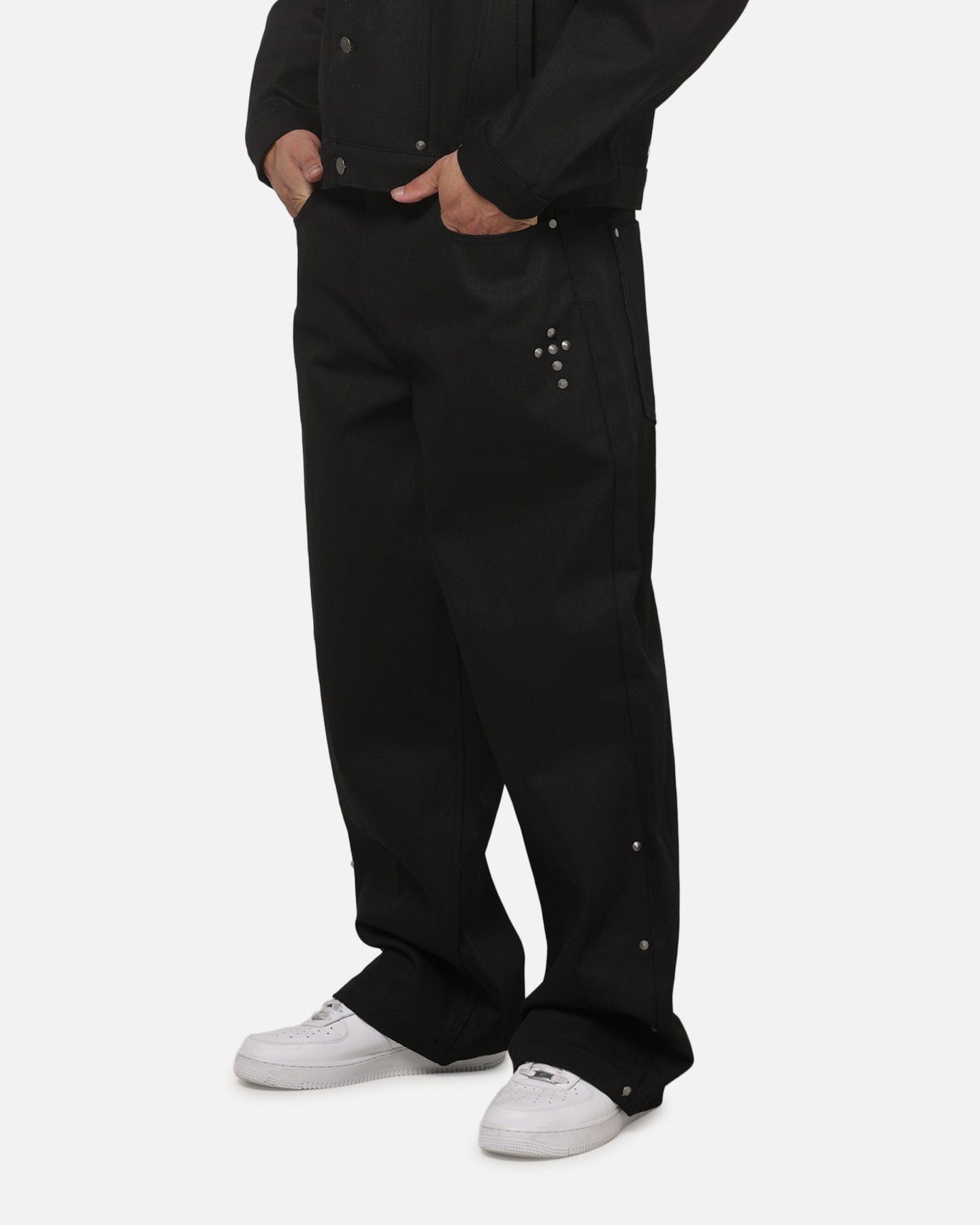 Saint Morta Amplus Crucible Jeans Black Wax Indigo