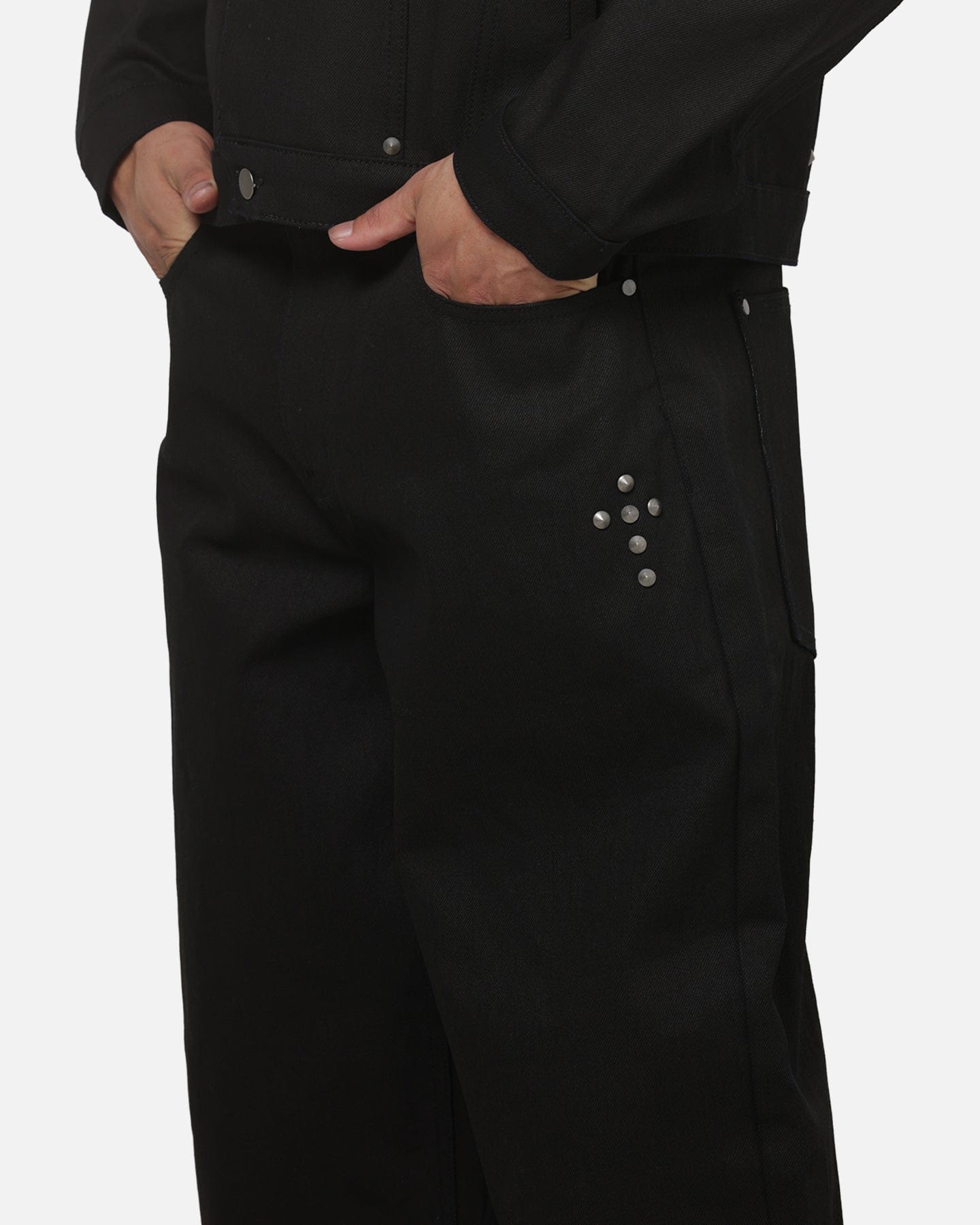 Saint Morta Amplus Crucible Jeans Black Wax Indigo