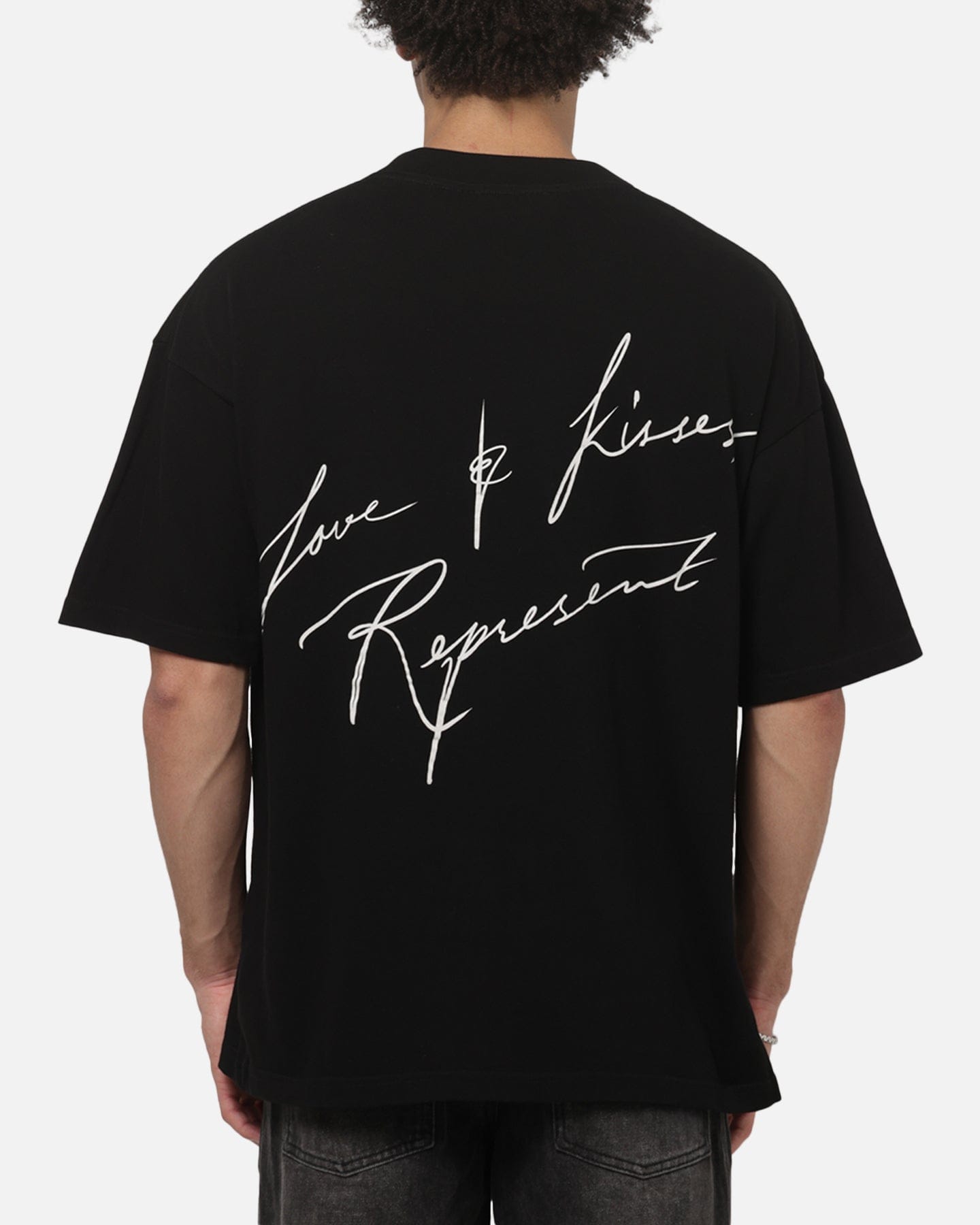 Represent Love And Kisses T-Shirt Jet Black