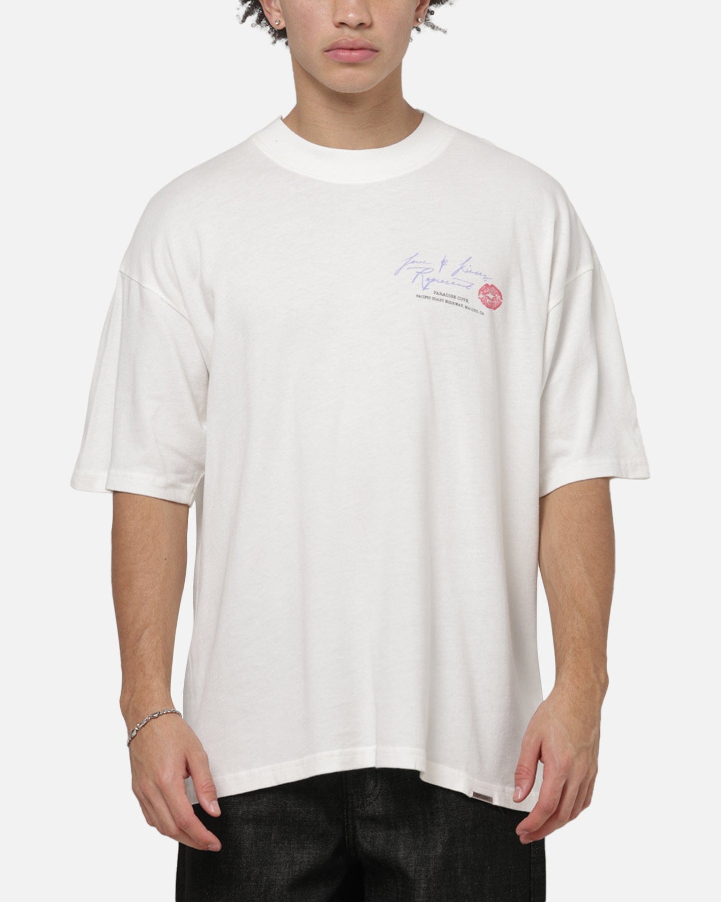 Represent Love And Kisses T-Shirt Flat White