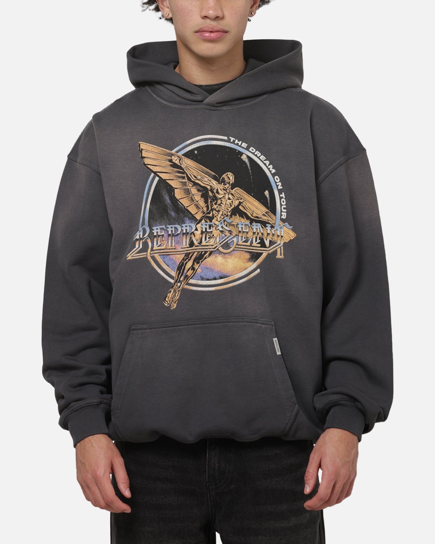 Represent Golden Tour Hoodie Sunfaded Grey