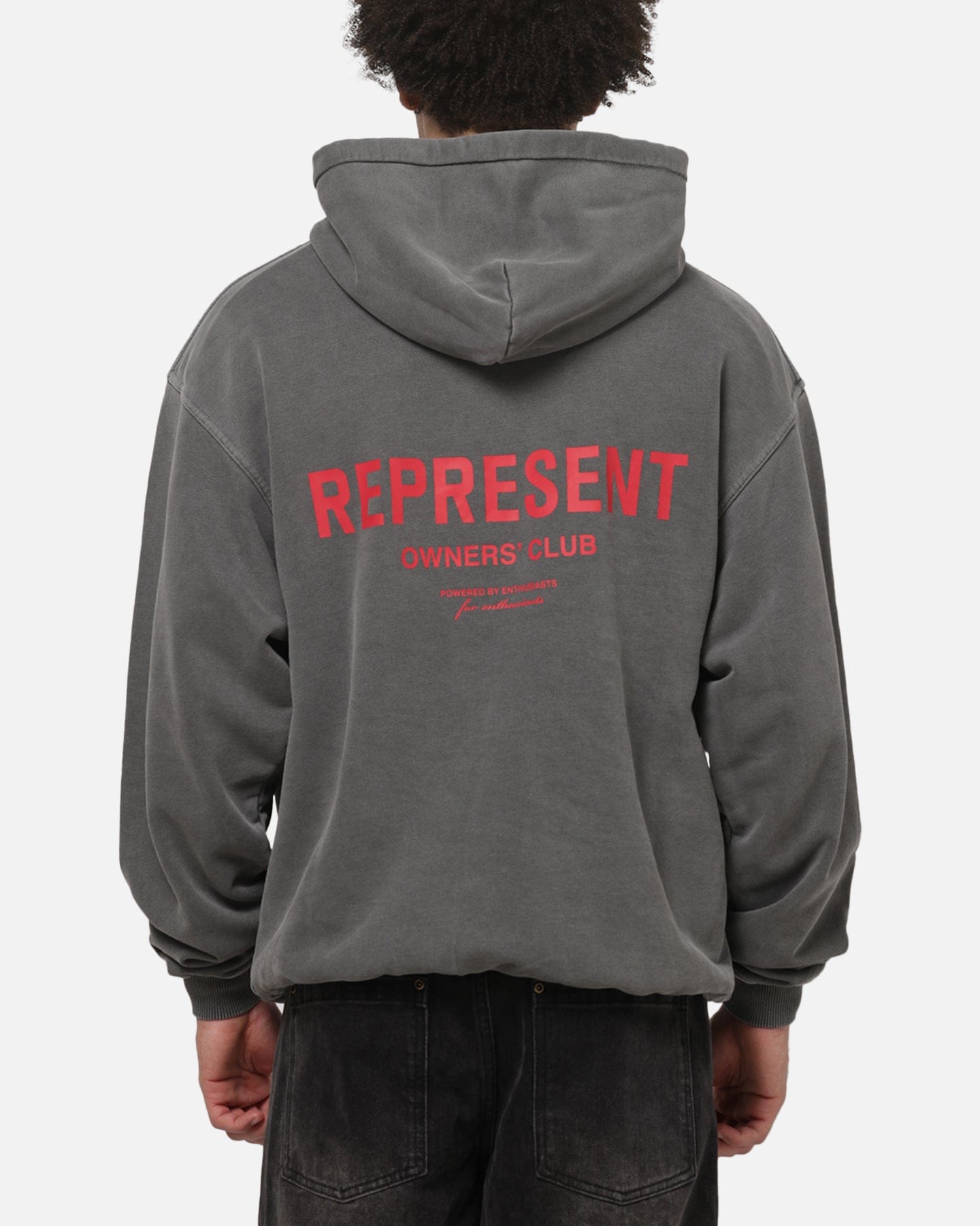 Represent Owners Club Hoodie Washed Black