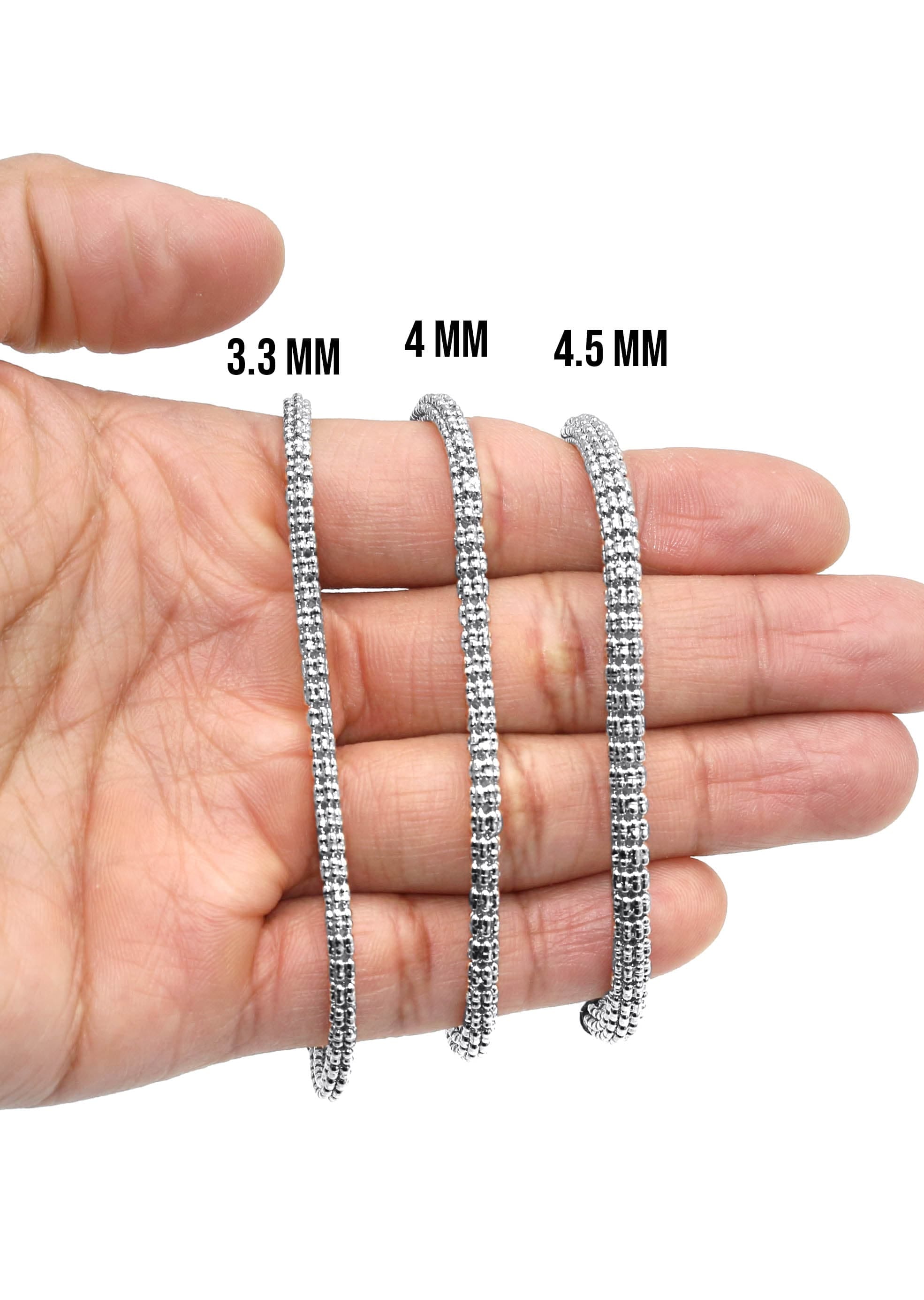 MANUFACTURER 2 14K White Gold Ice Bracelet