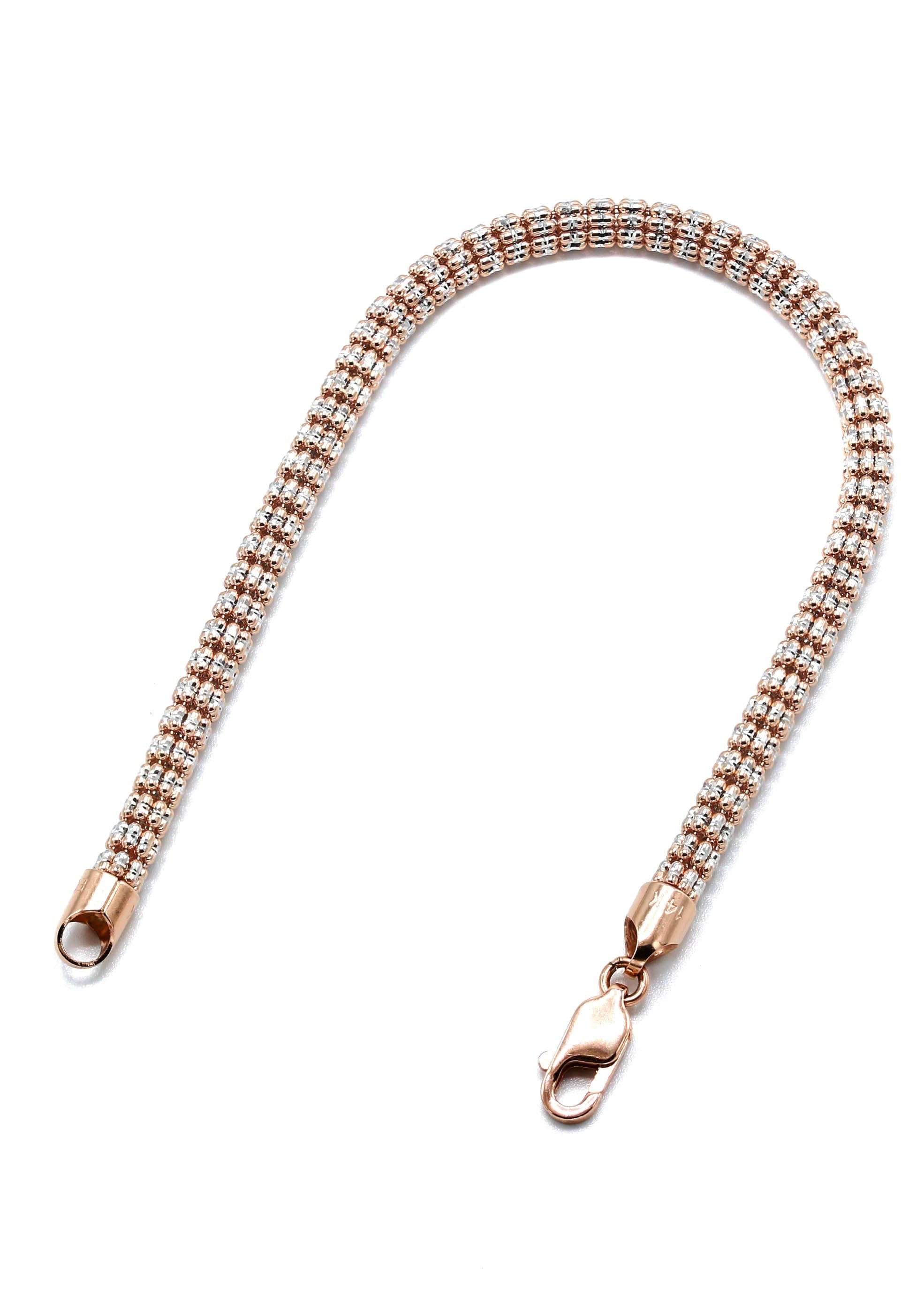 MANUFACTURER 2 14K Rose Gold Ice Bracelet