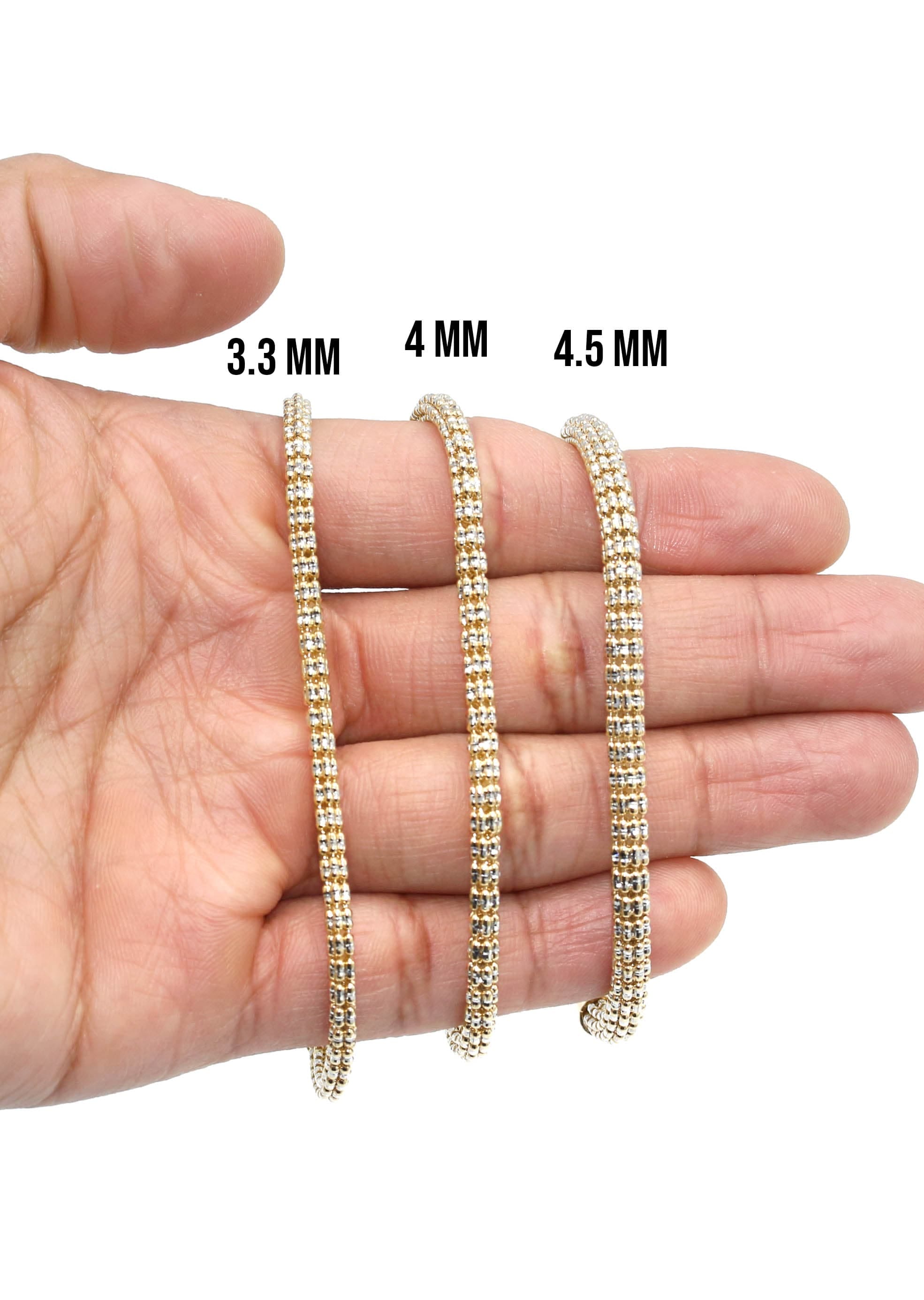 MANUFACTURER 1 10K Yellow Gold Ice Bracelet