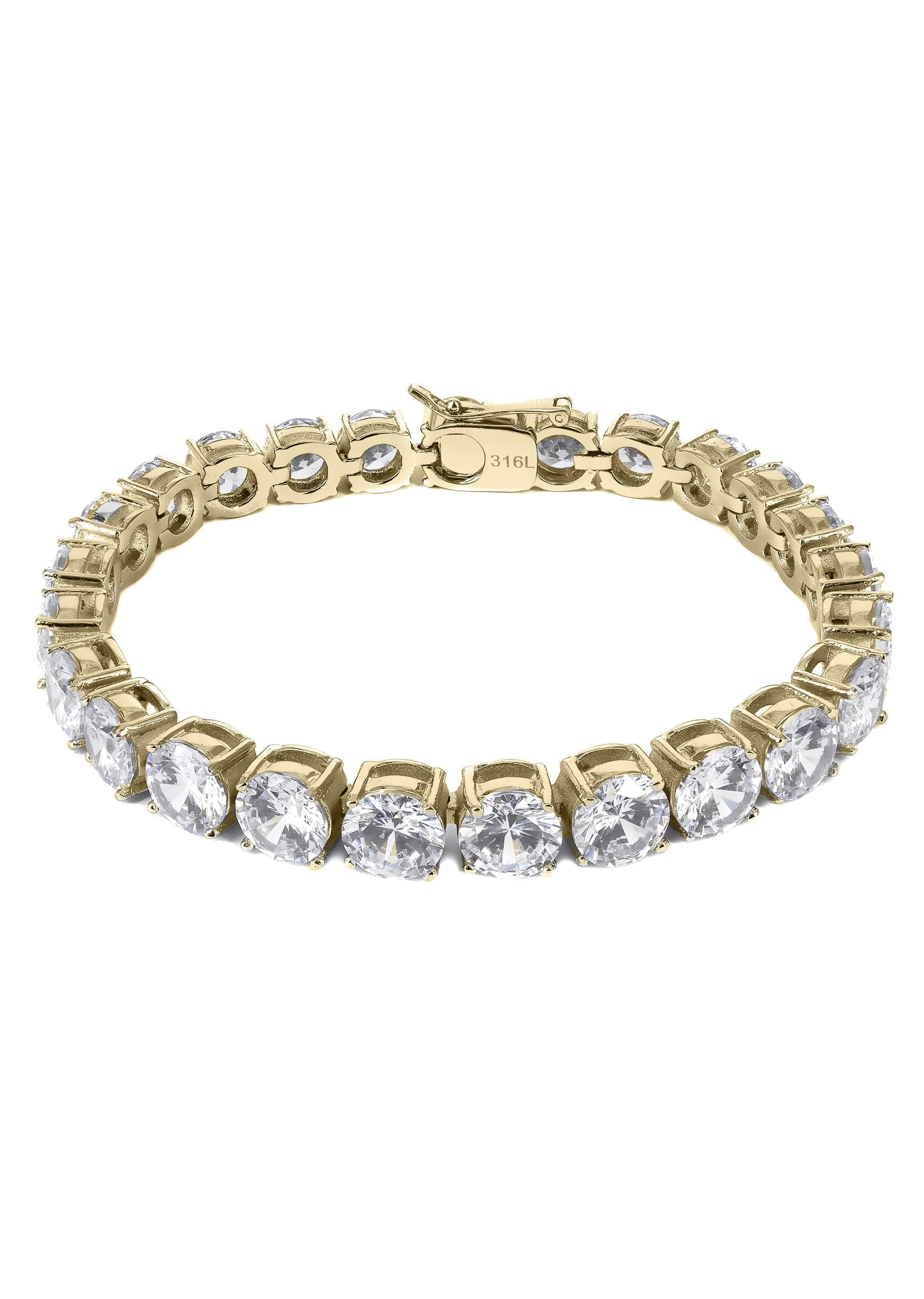 manufacturer 30 Gold Plated Mens Tennis Bracelet