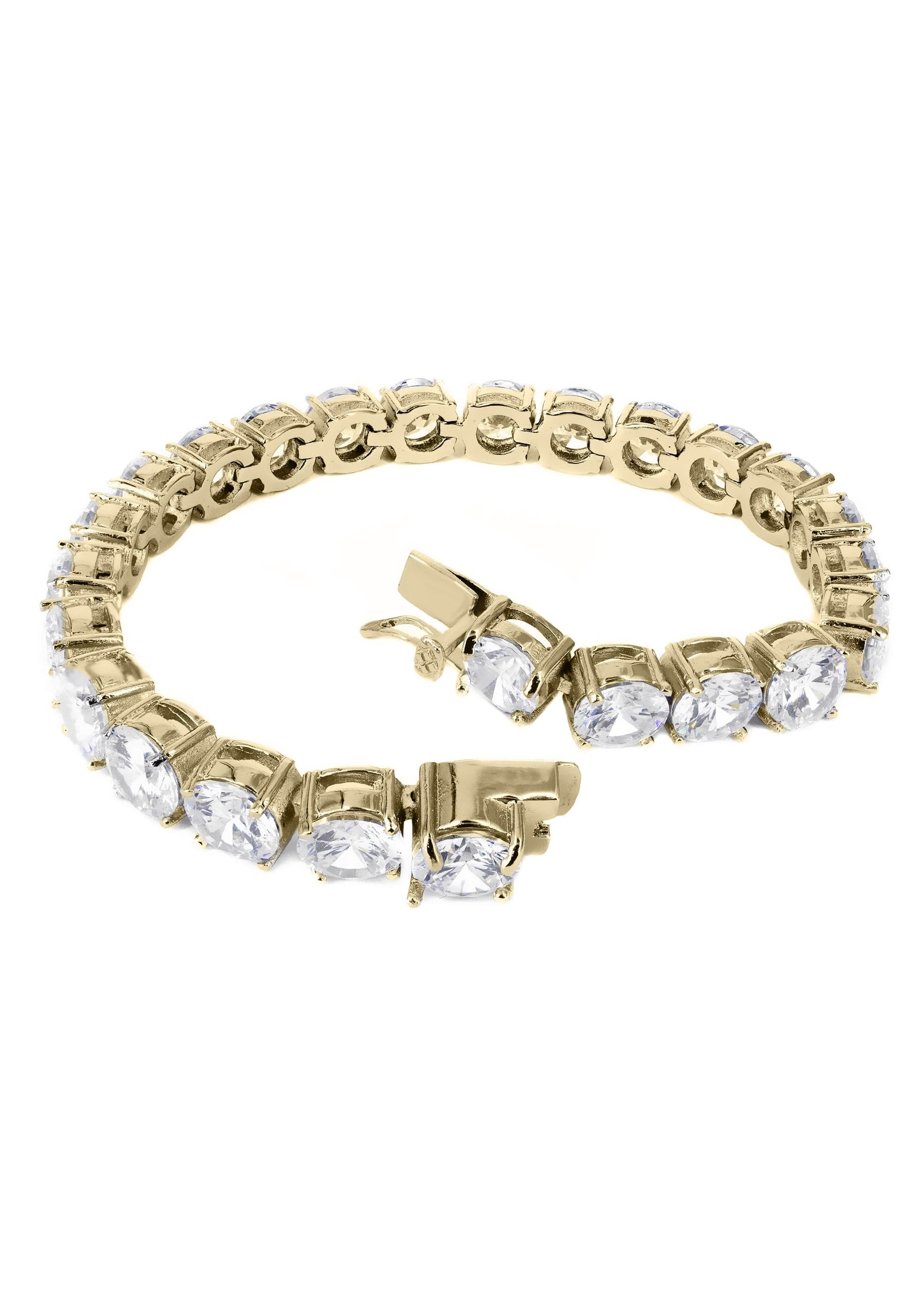 manufacturer 30 Gold Plated Mens Tennis Bracelet