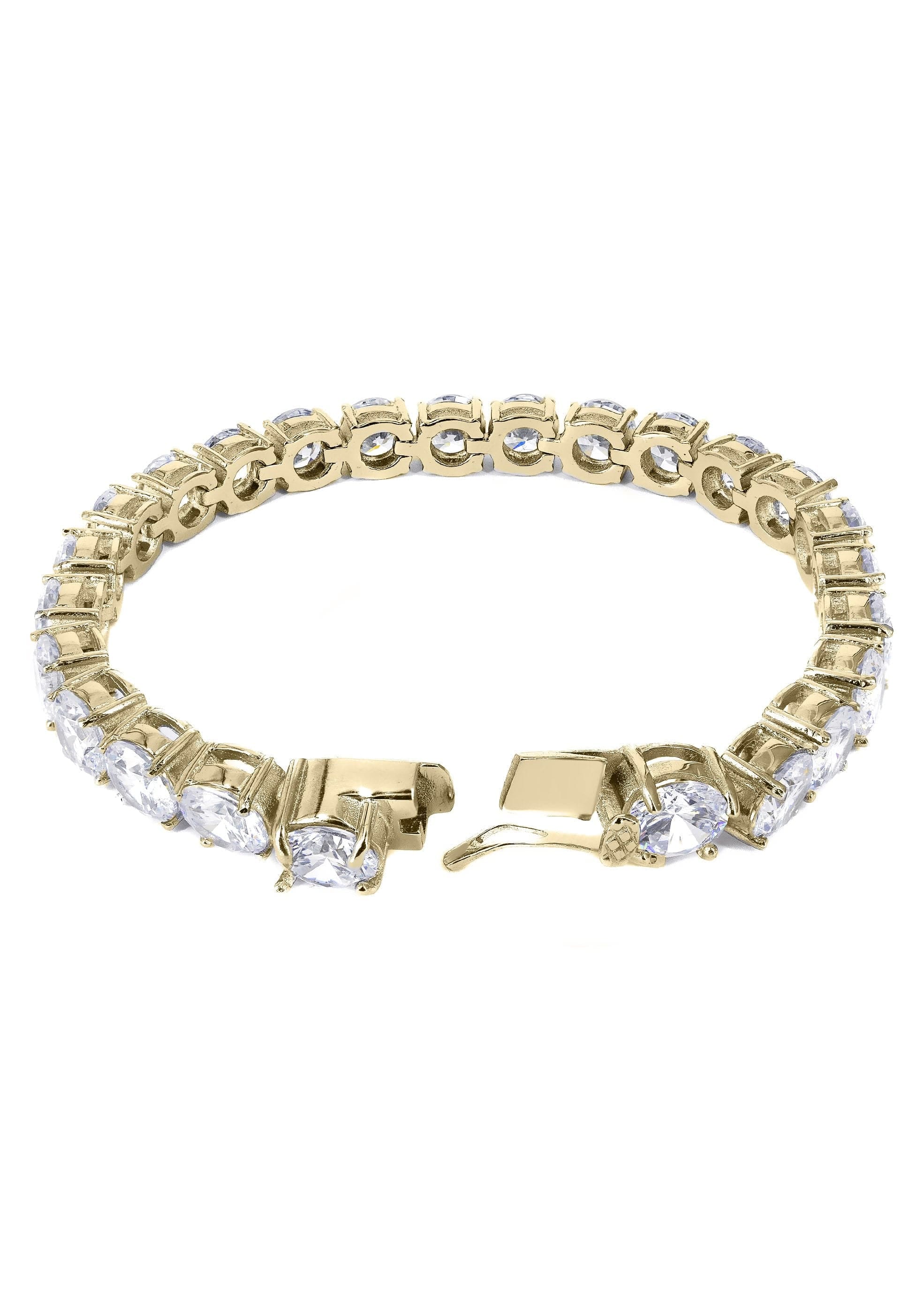 manufacturer 30 Gold Plated Mens Tennis Bracelet