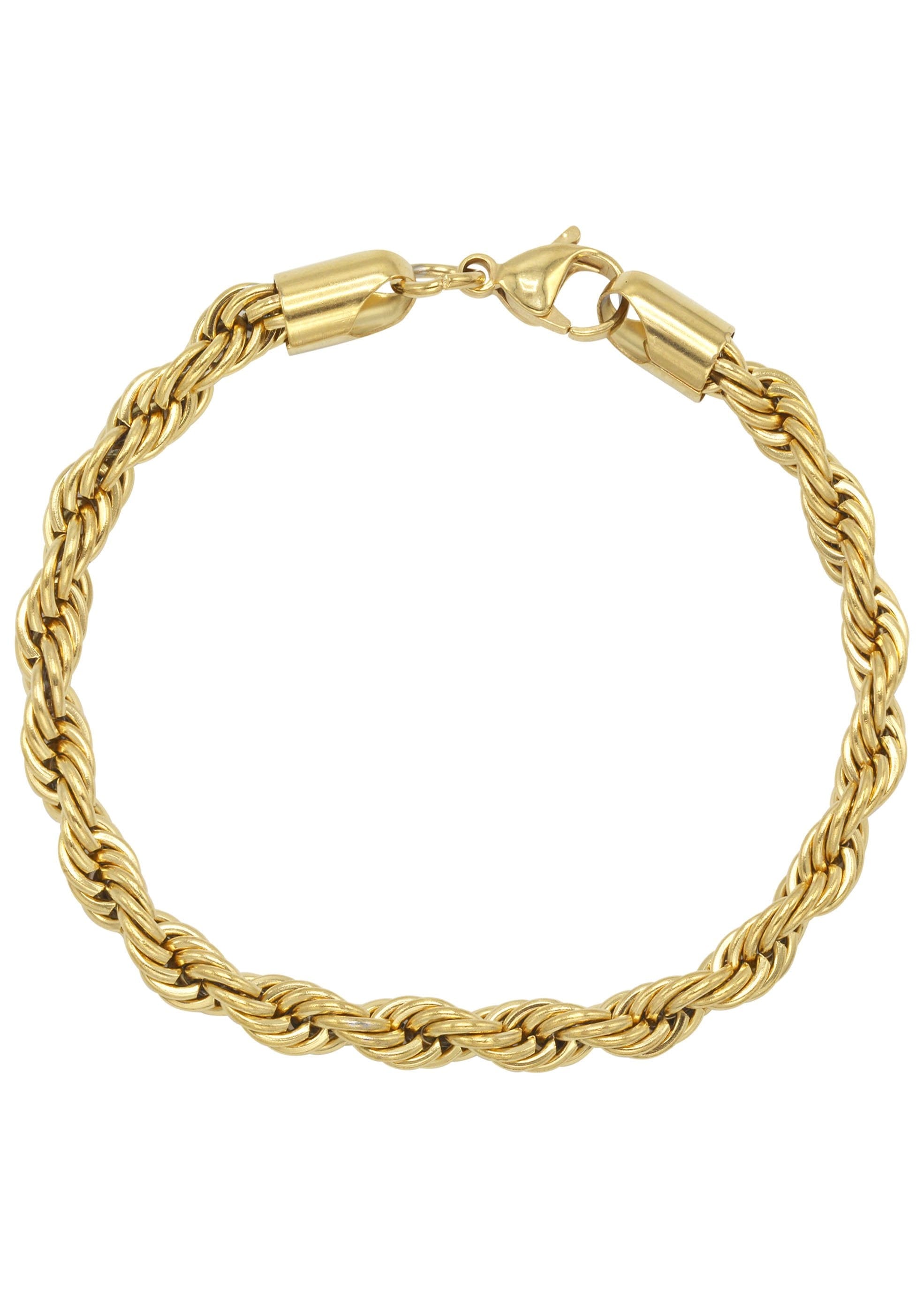 manufacturer 30 Solid Gold Plated Rope Chain & Bracelet ( 6 Mm )