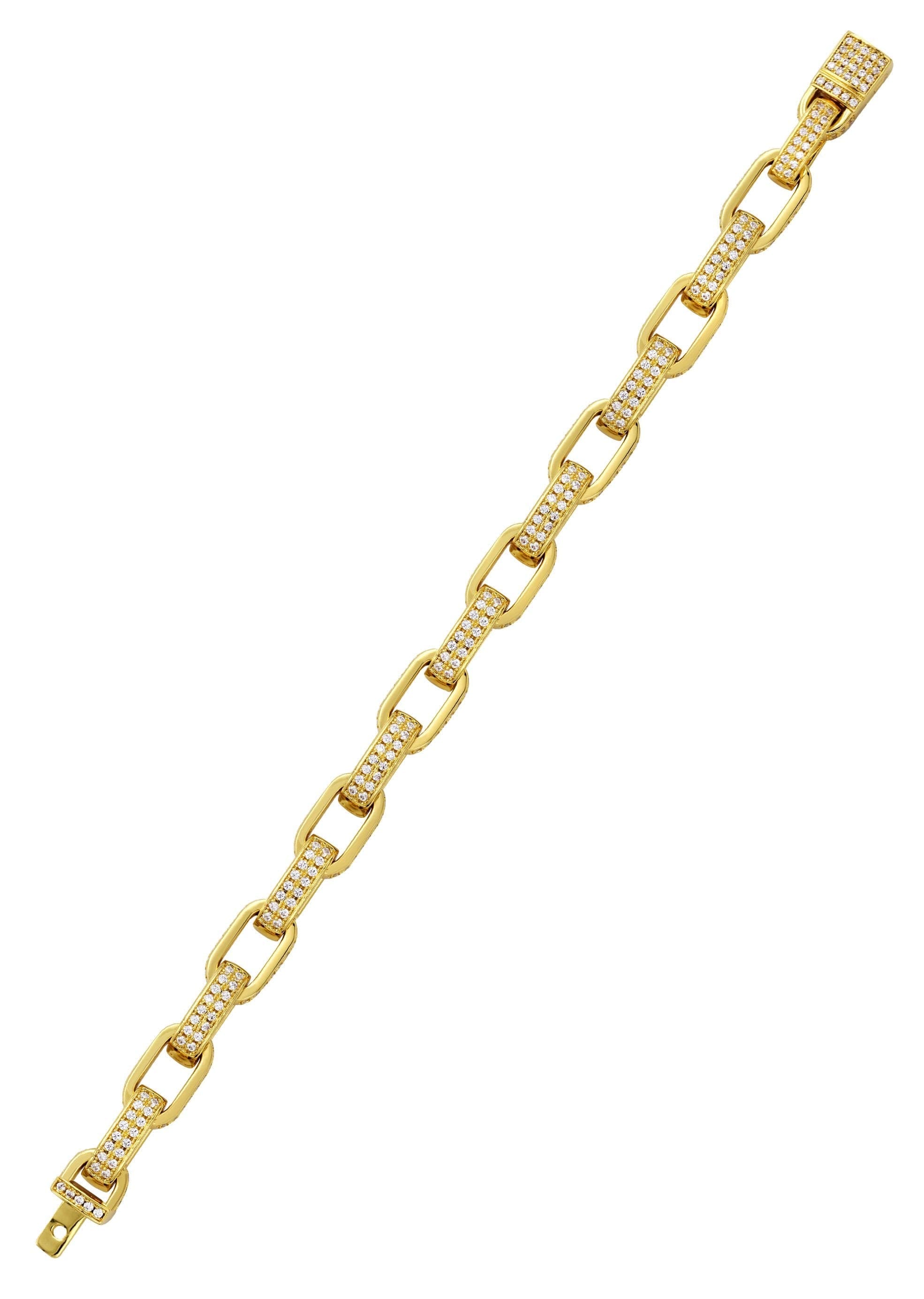 manufacturer 30 Gold Plated Iced Out Hermes Bracelet