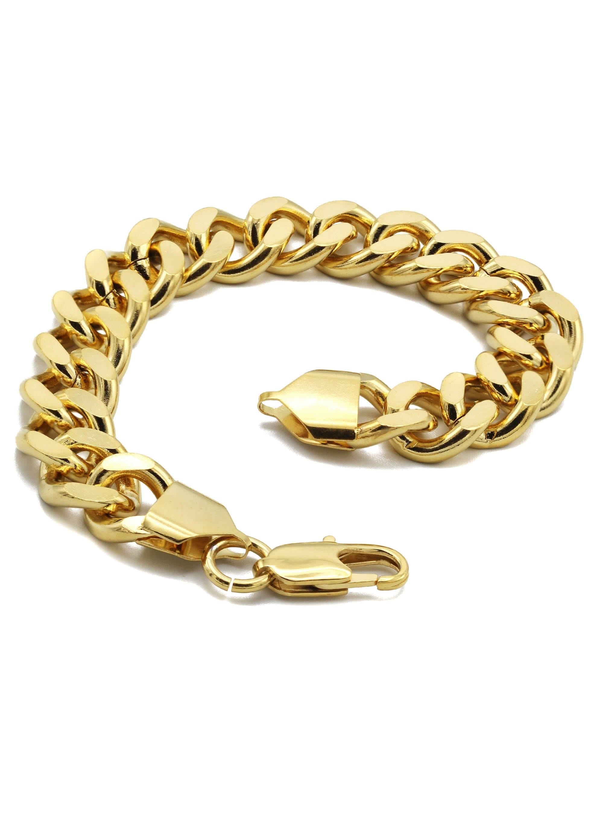manufacturer 30 Gold Plated Curb Bracelet